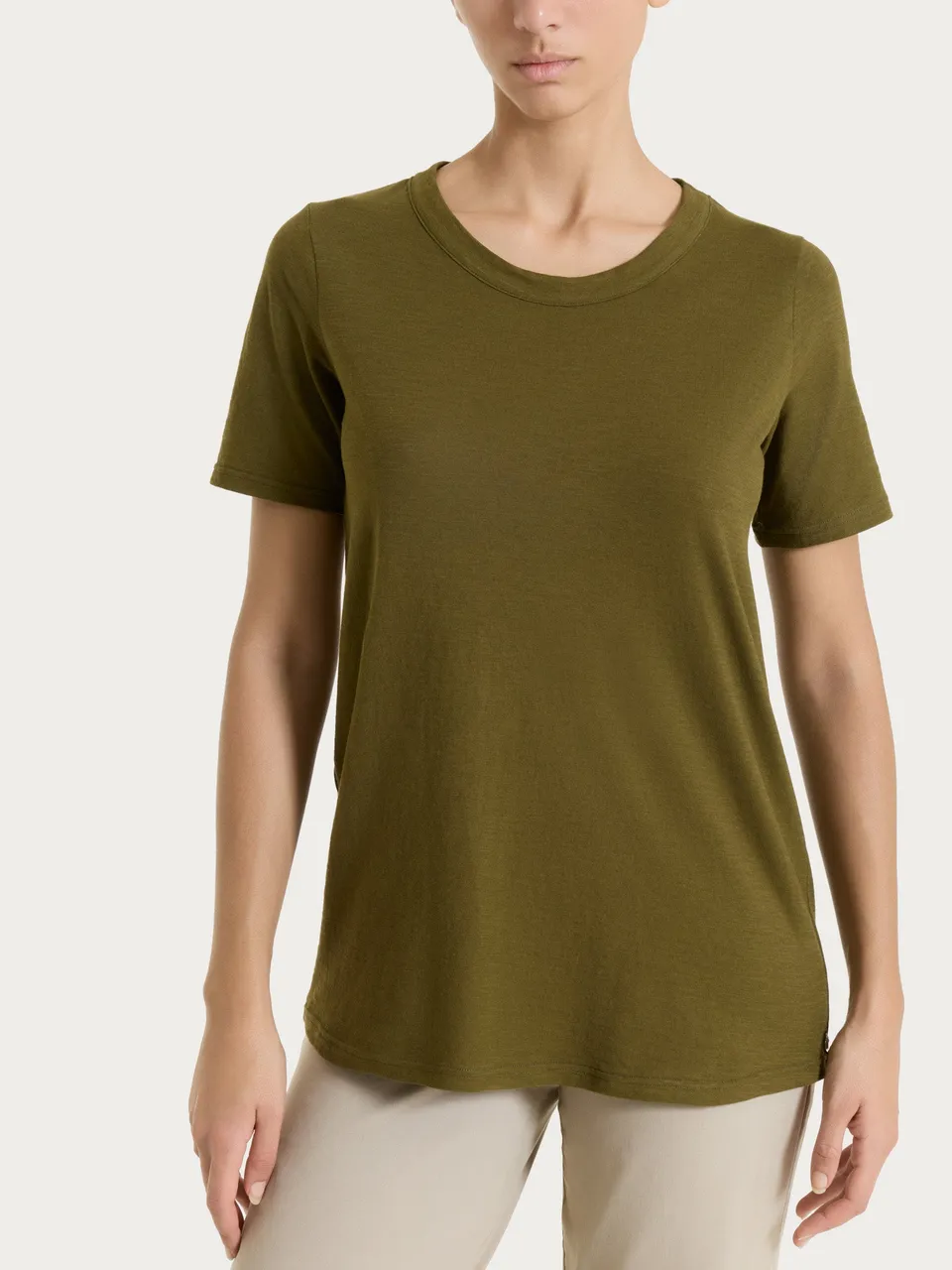 Ragno Jersey Cotone maglietta Dark Olive puro cotone