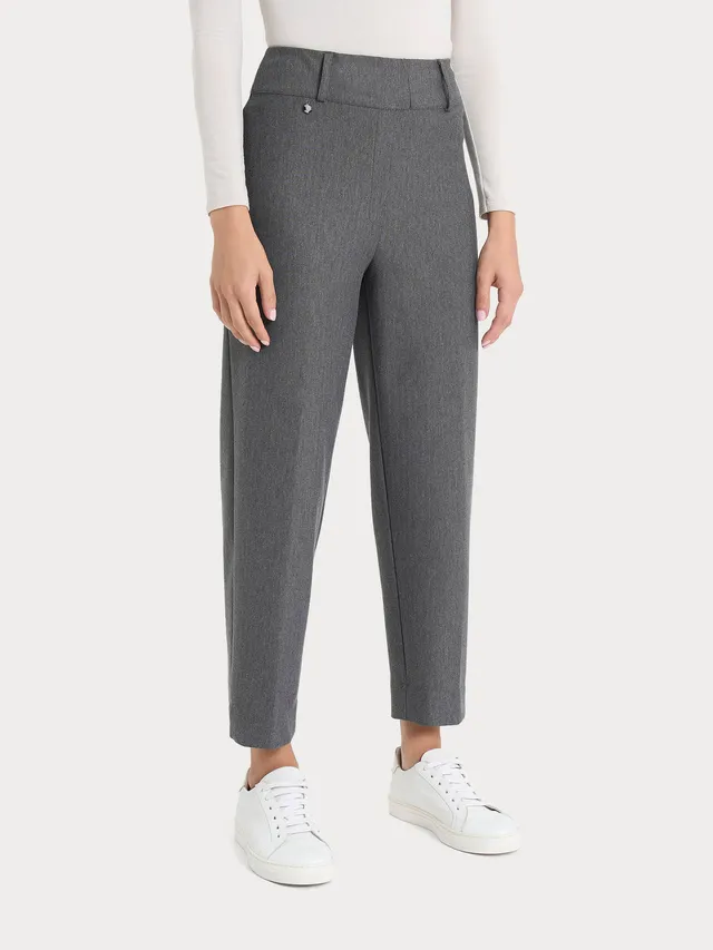 Ragno Compact Pantaloni Carrot Donna Ardesia Melange