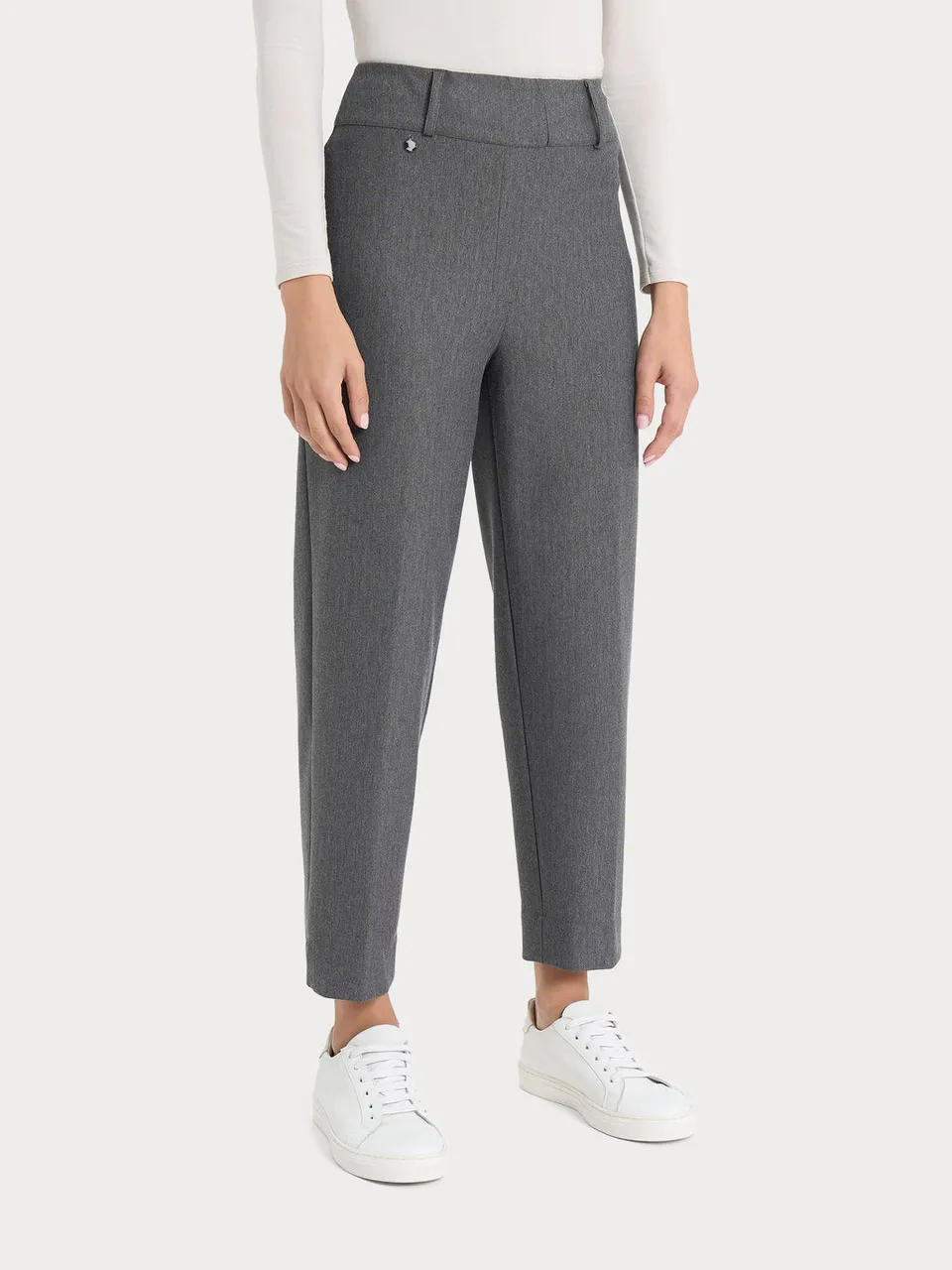 Ragno Compact Pantaloni Carrot Donna Ardesia Melange