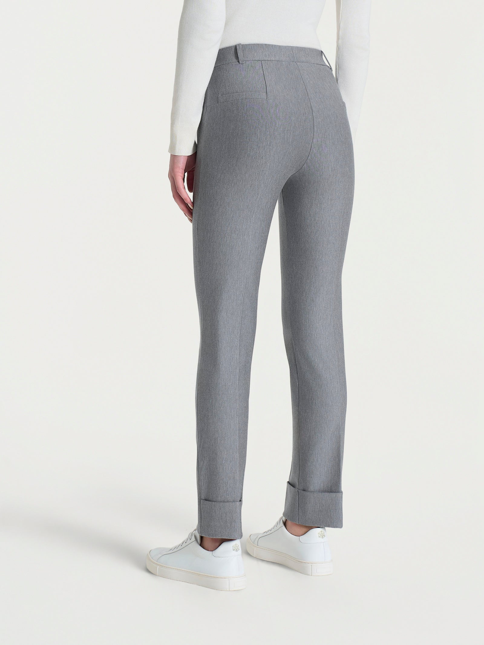 Ragno Compact pantalone slim dritto Grigio Mel.