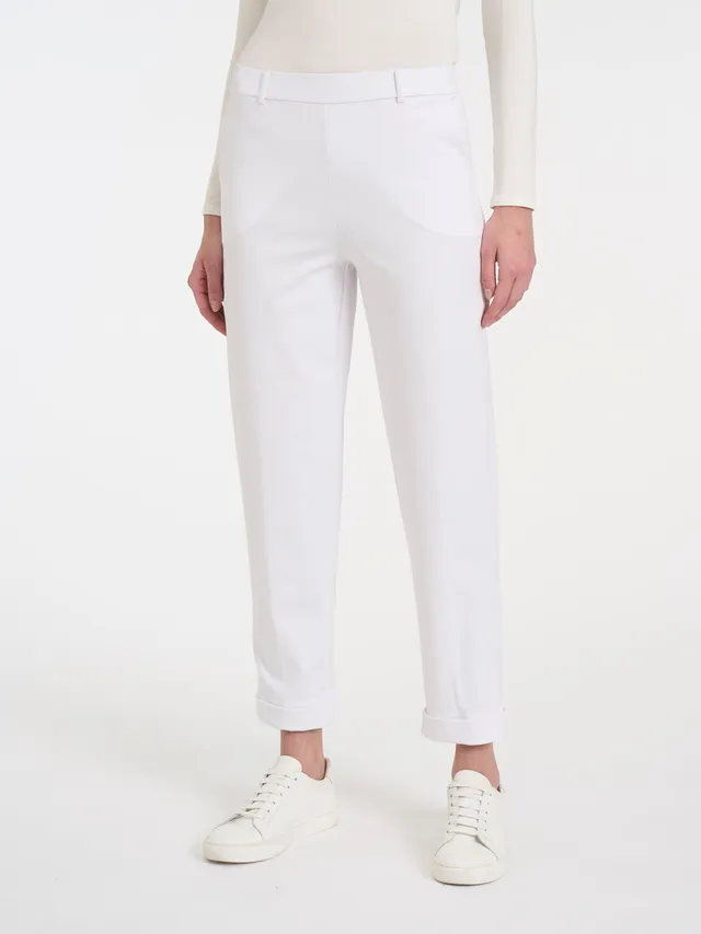 Ragno Compact Light Carrot pantaloni White leggeri estivi
