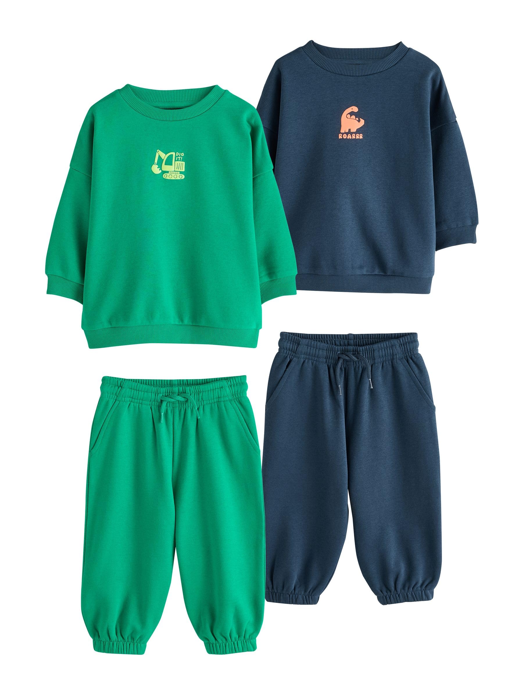 Geo Next tuta ragazzo felpa e joggers confezione da 2