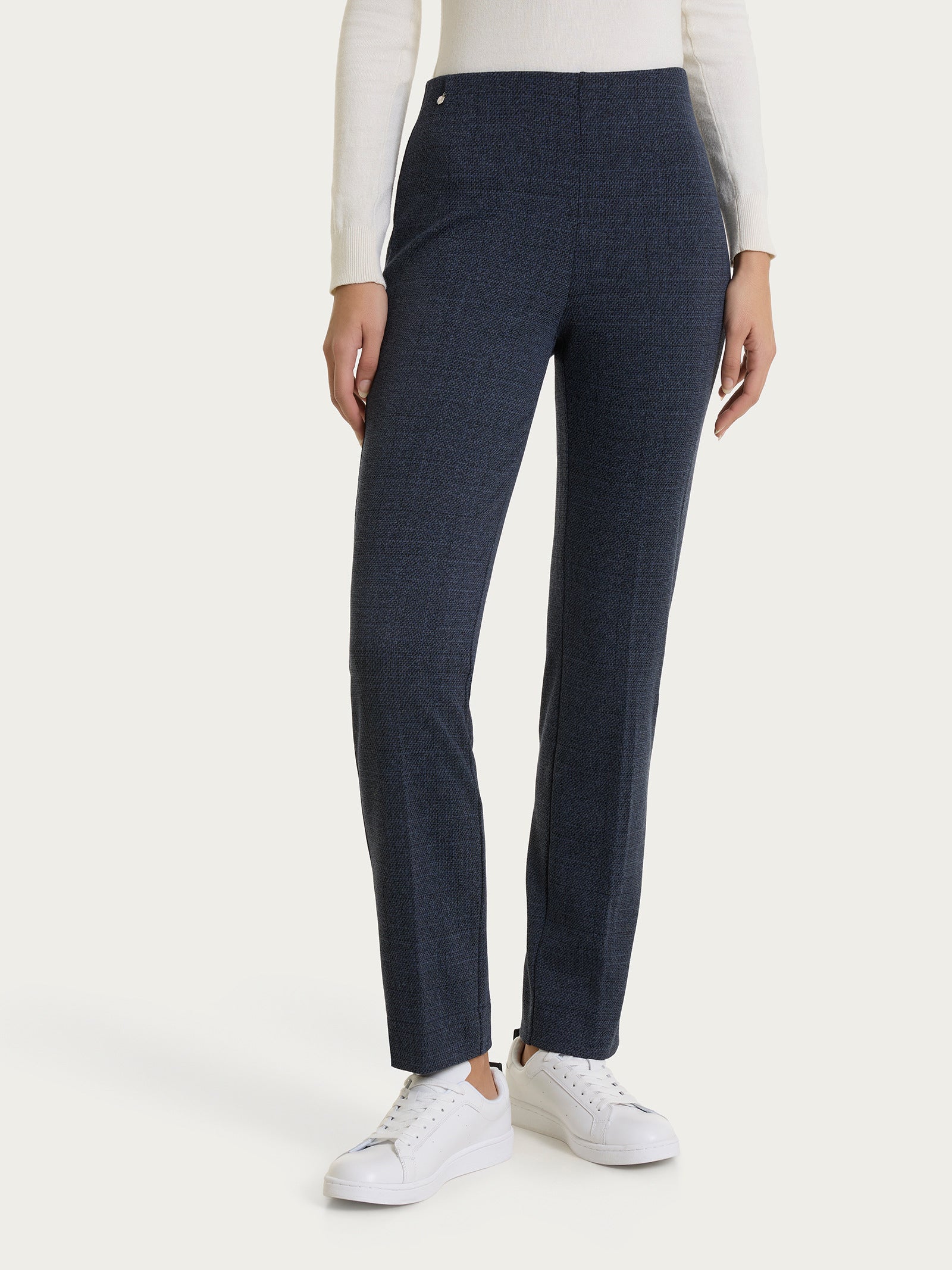 Ragno Jacquard Pantalone Dritto donna Fant.Bleu tweed