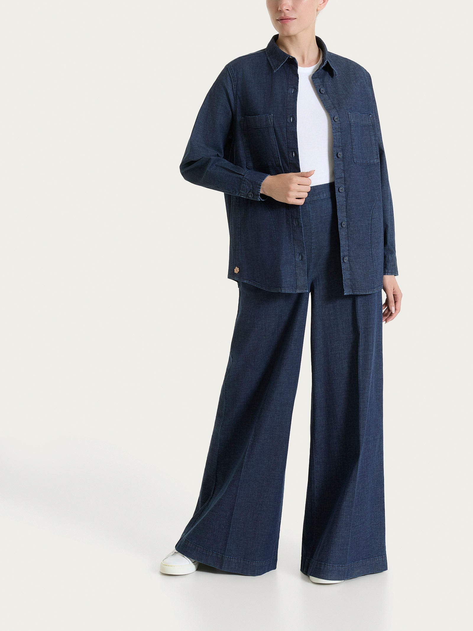 Ragno Super Denim jeans palazzo Dark Indigo cotone elasticizzato