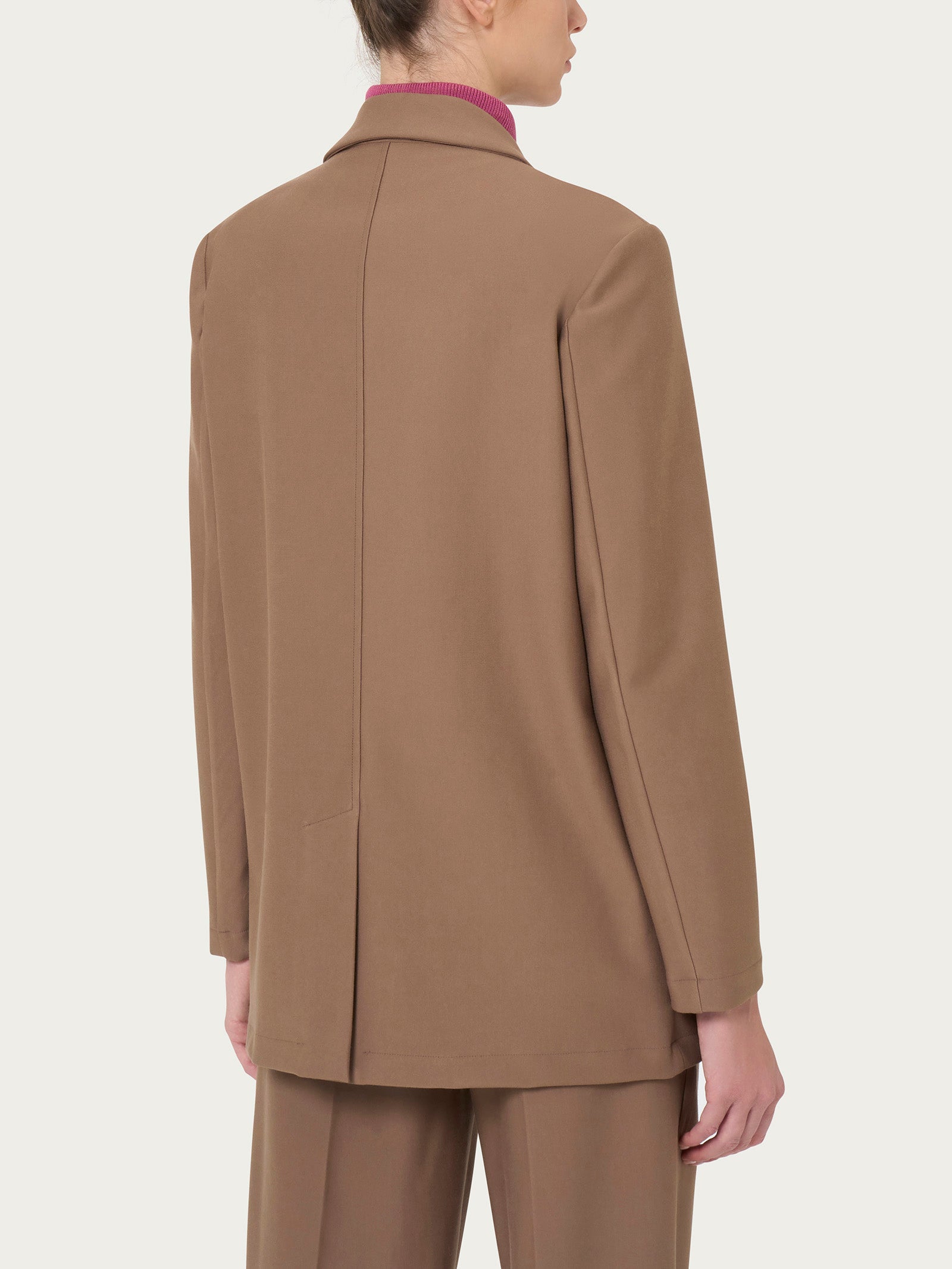 Ragno Compact blazer over Pine Bark elasticizzato