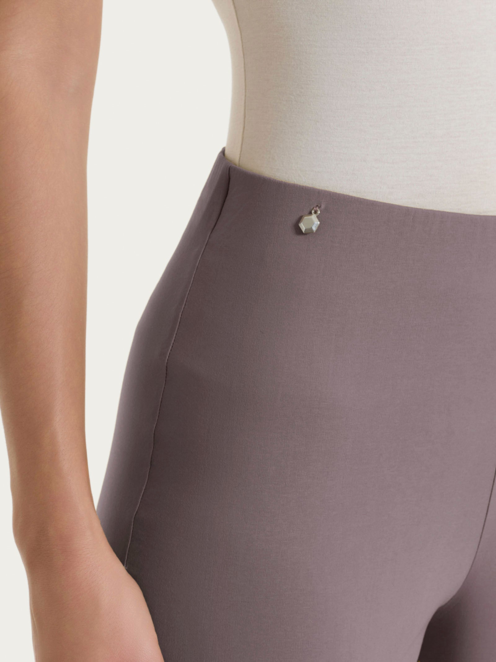 Ragno Super Fresh pantalone ampio plum truffle cotone