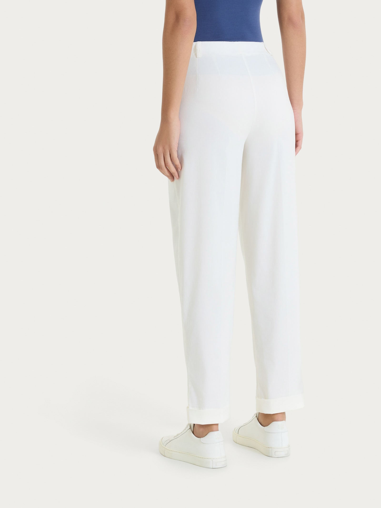 Ragno Linen Super Fresh Pantalone Carota Candido Lino