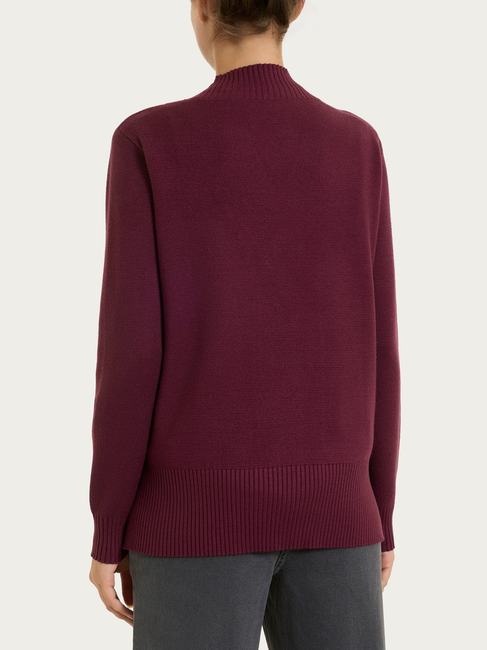 Ragno Super Soft cardigan asimmetrico bottoni Fig viscosa
