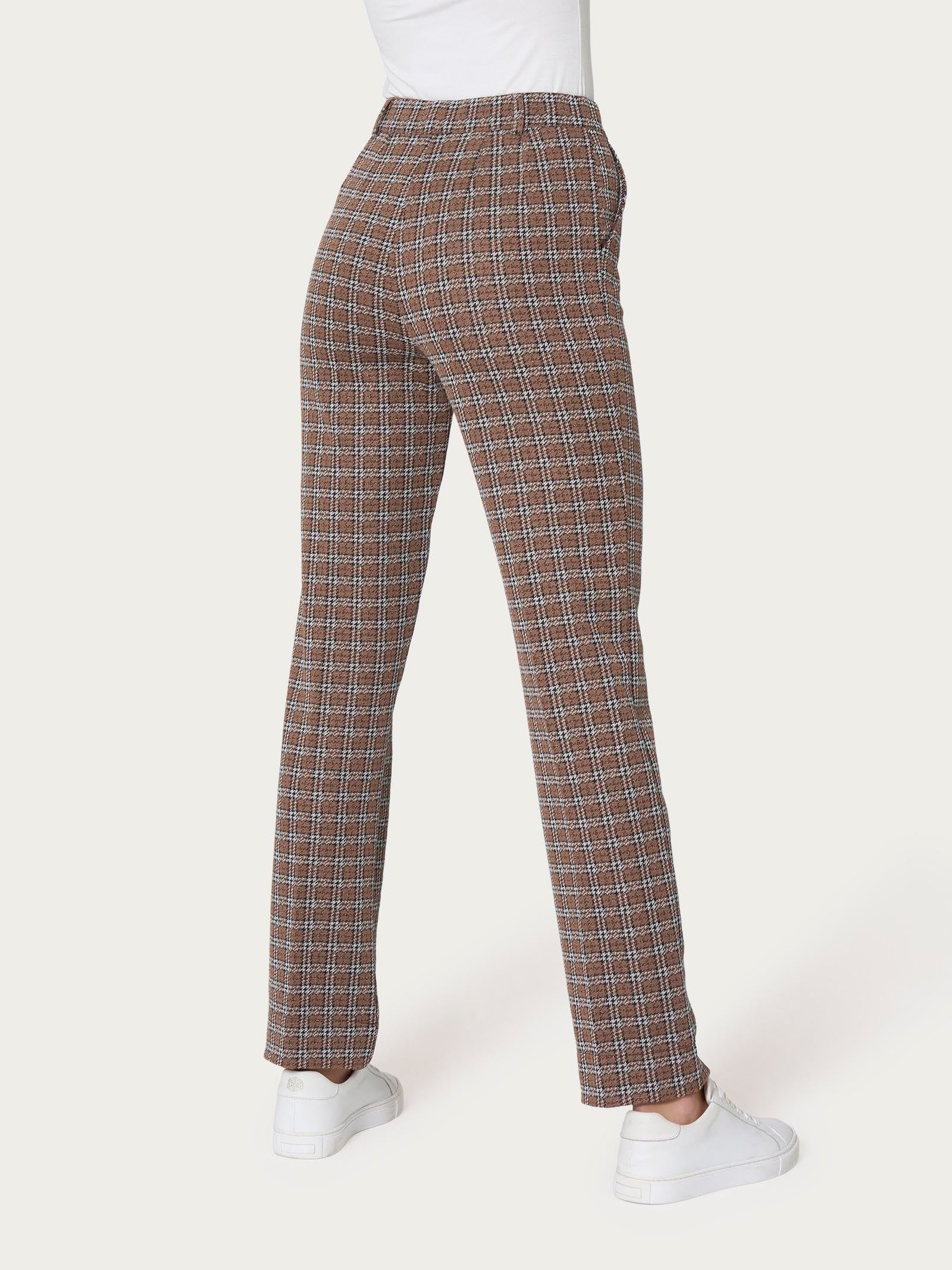 Ragno Eco Jacquard The Straight Leg pantalone pine bark check