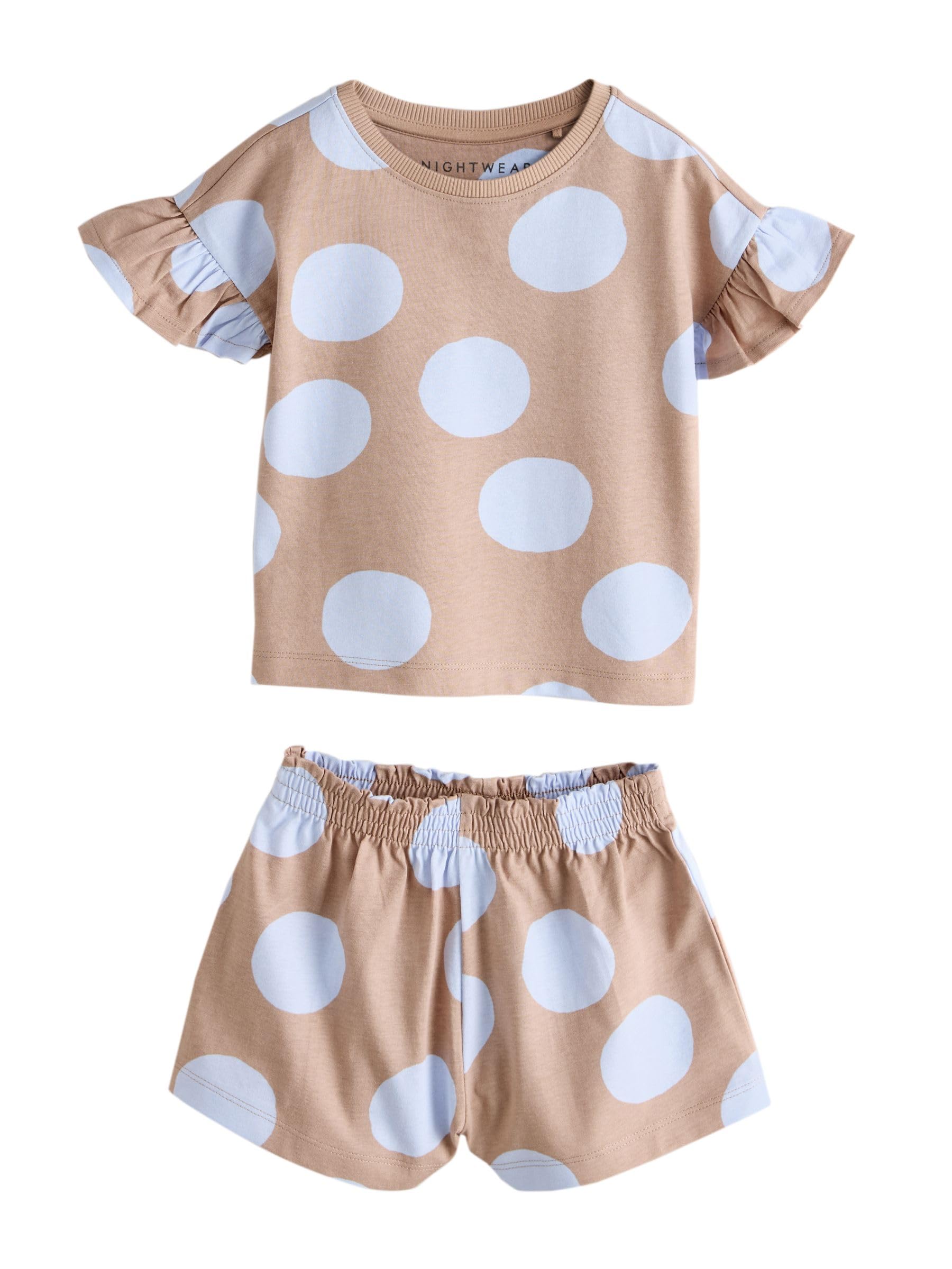 Next pigiami corti bambina pois 3 pezzi 80-86