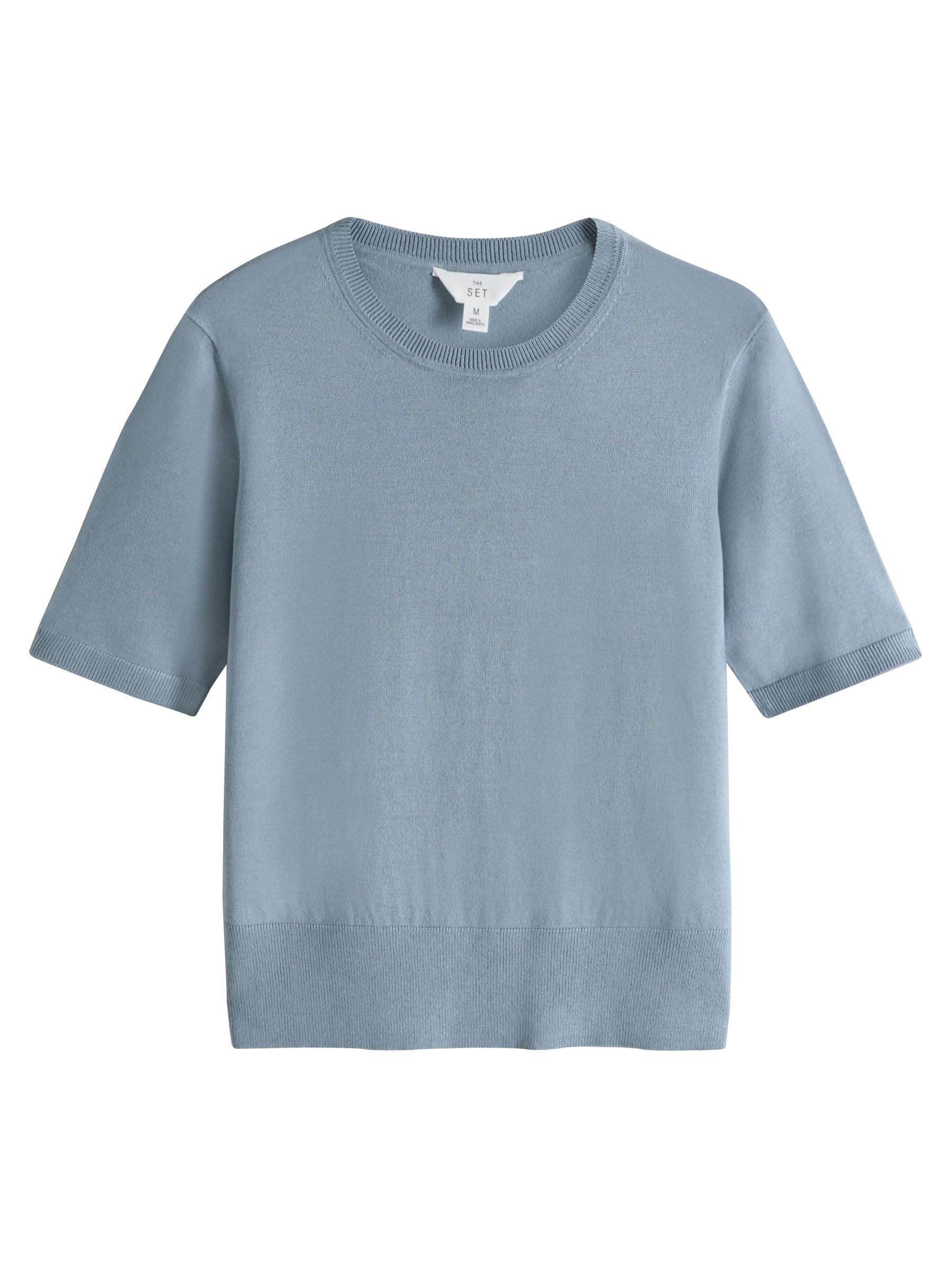 The Set t-shirt maglia trecce 4 pezzi maglia sottile
