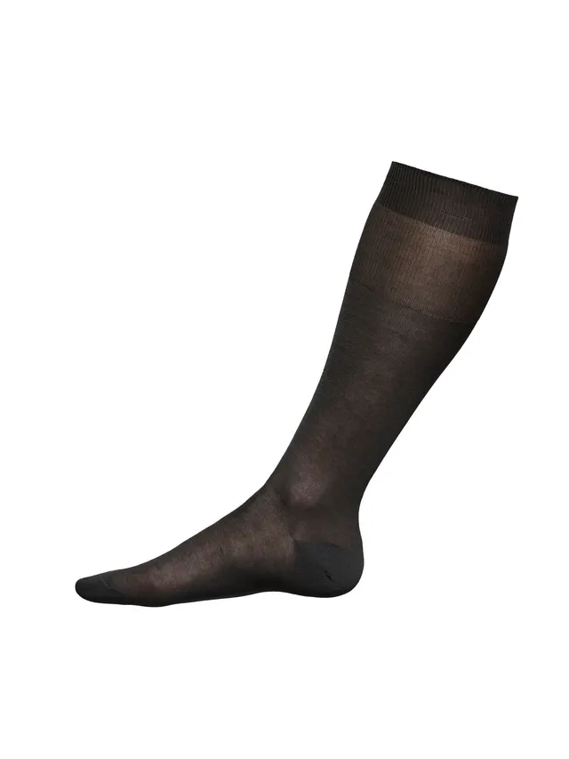 Ragno Filo di Scozia calza sottoginocchio uomo ematite cotone
