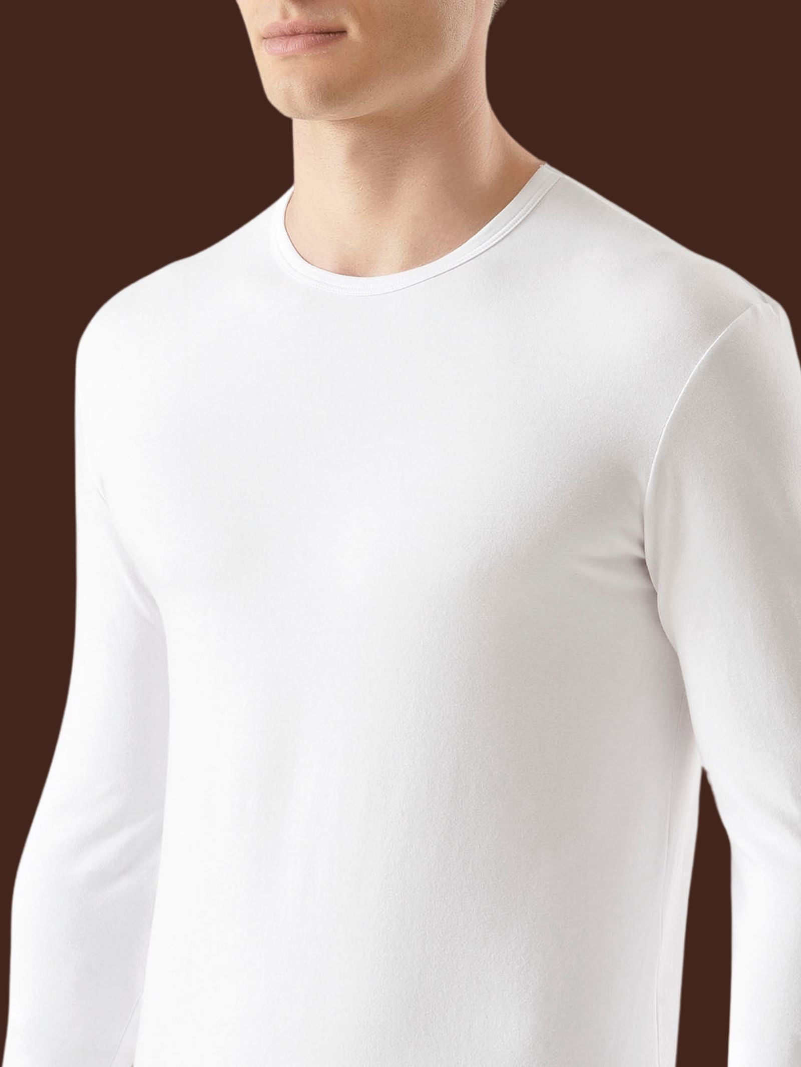Ragno Dynamic maglietta manica lunga uomo bianco bipack cotone