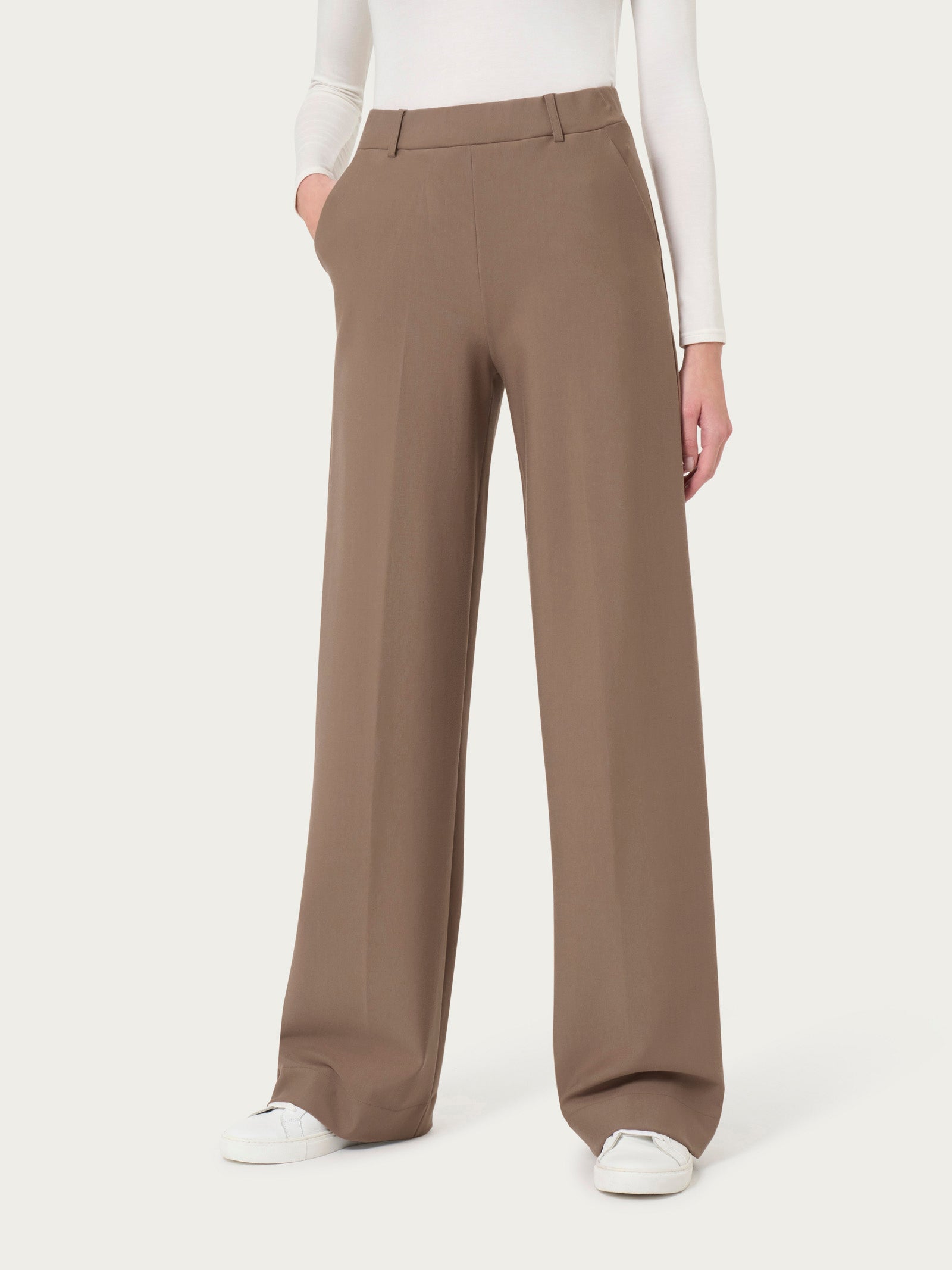 Ragno Compact Pine Bark pantalone palazzo viscosa