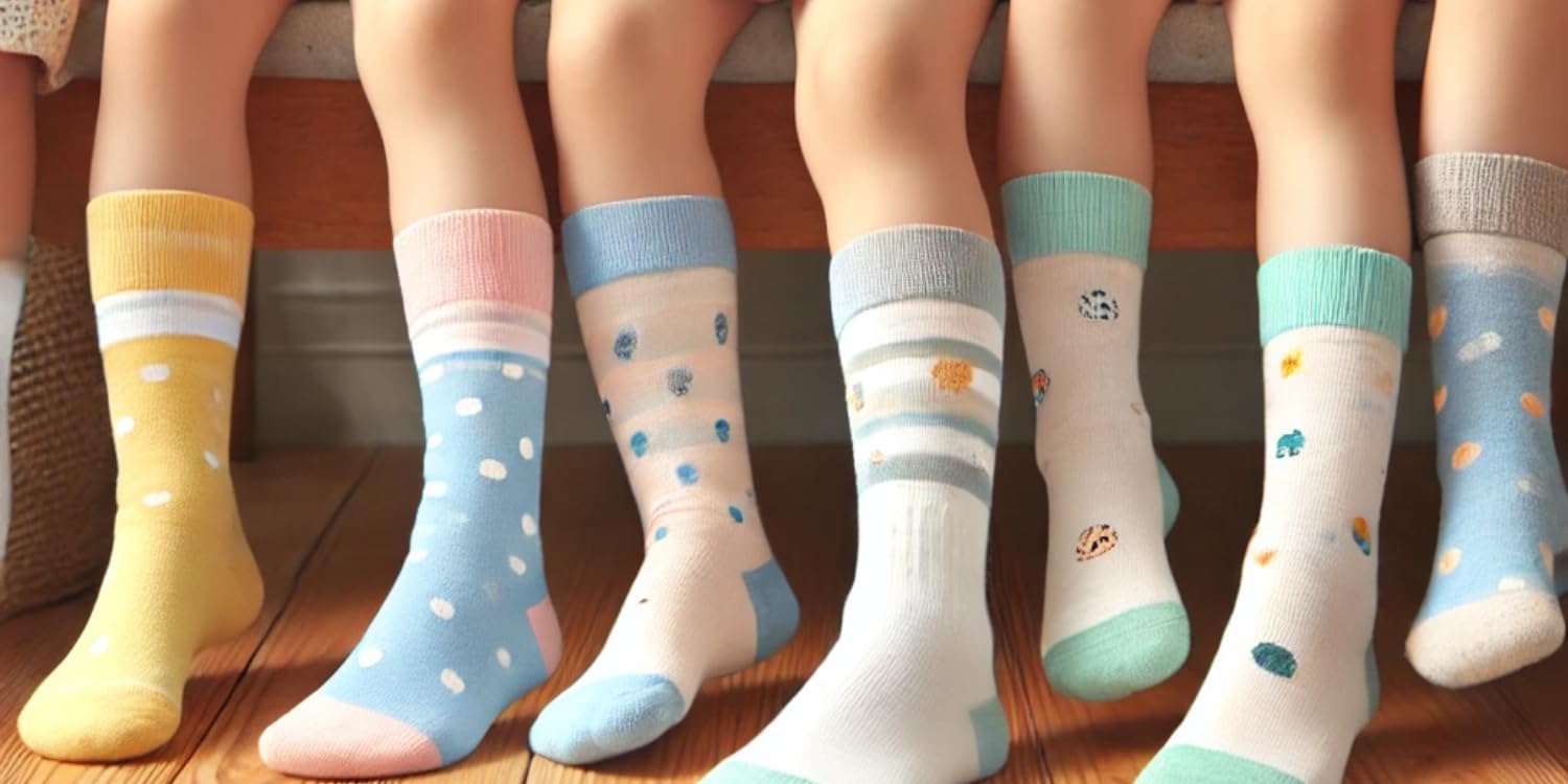 Lady C Calzini Bimba Cotone Corti 2-4 Anni 6 Pezzi Caldi