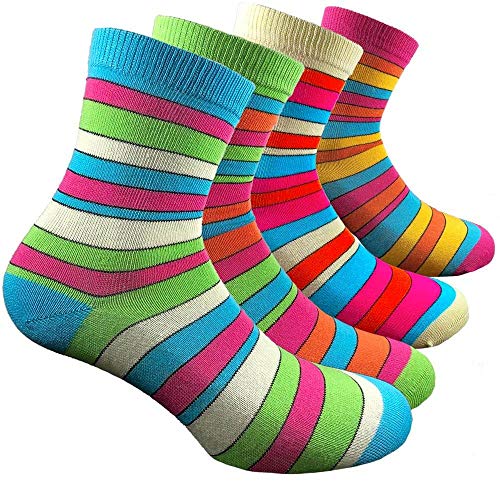 Lady C Ciocca calzini donna corti cotone caldo 4 paia fiori