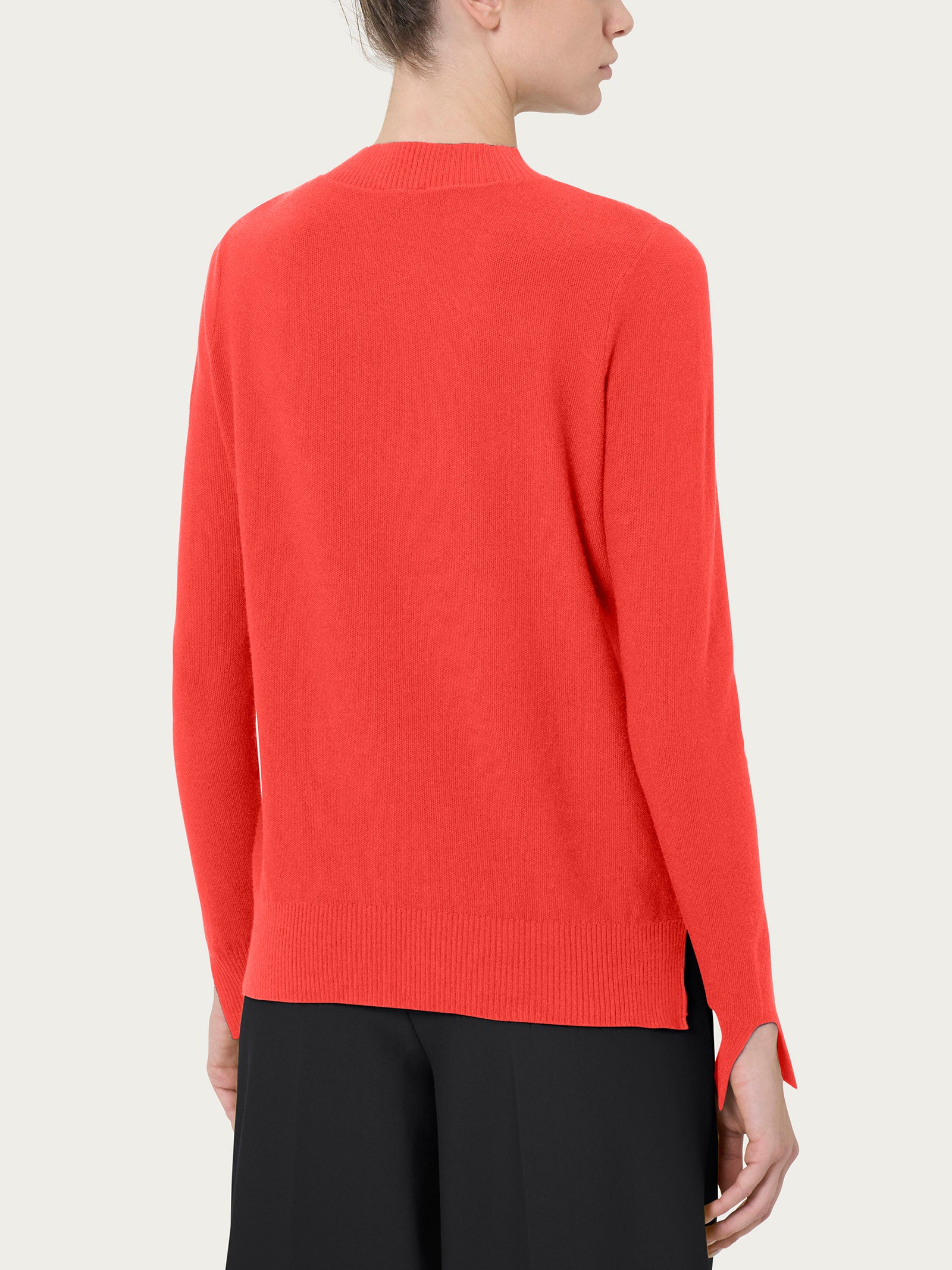 Ragno maglia girocollo punto riso cayenne donna