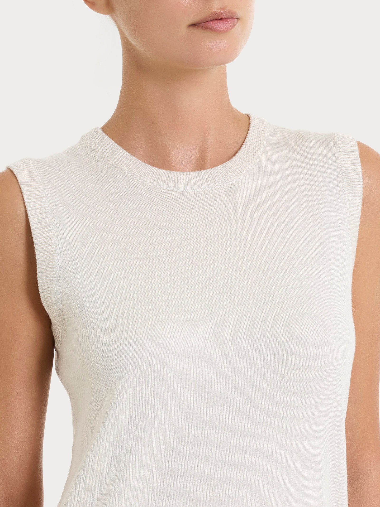 Ragno Four Seasons maglia smanicata champignon viscosa