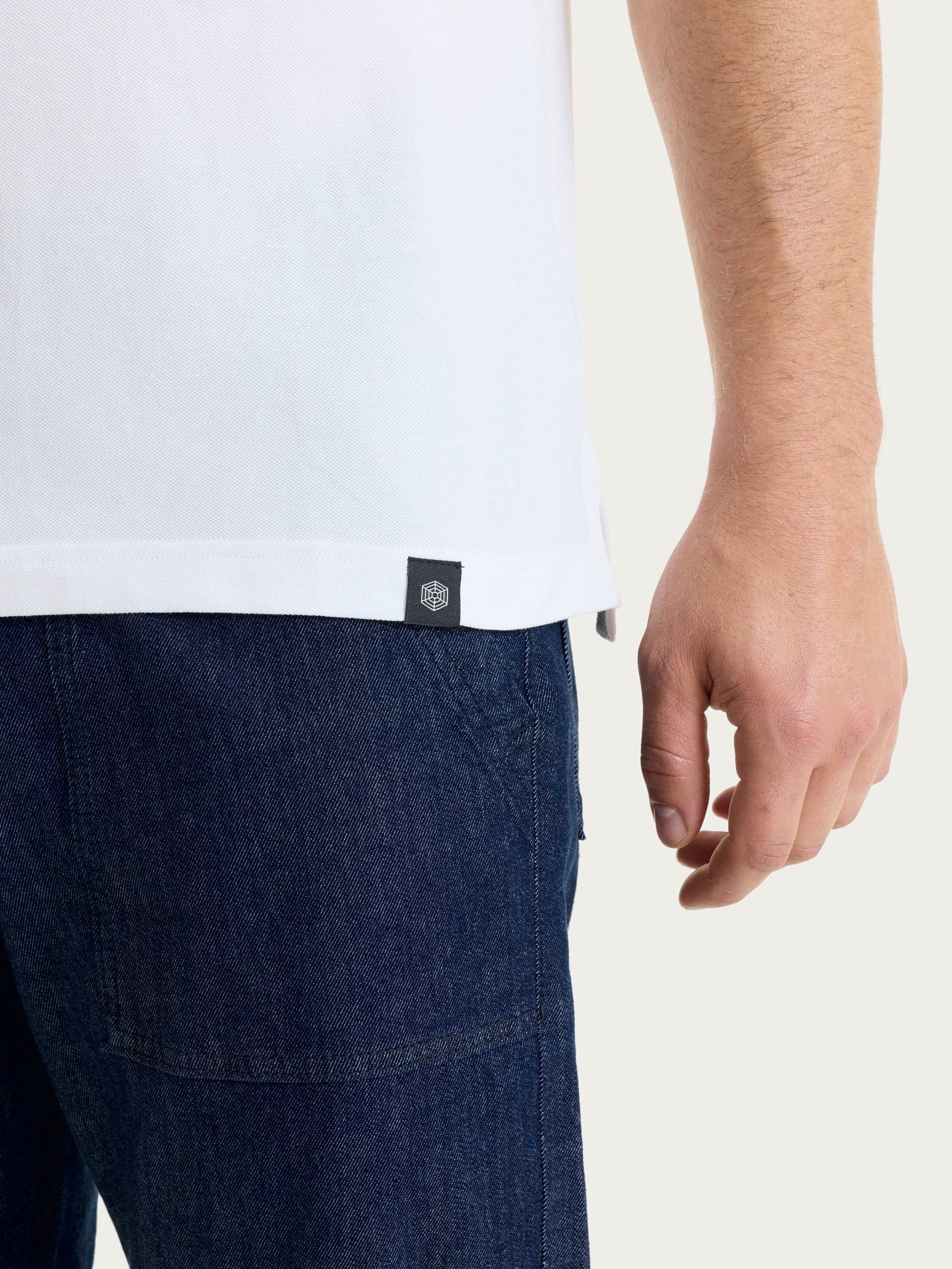 Ragno Eco Cotton Maglietta Girocollo Bianco Piquet Uomo