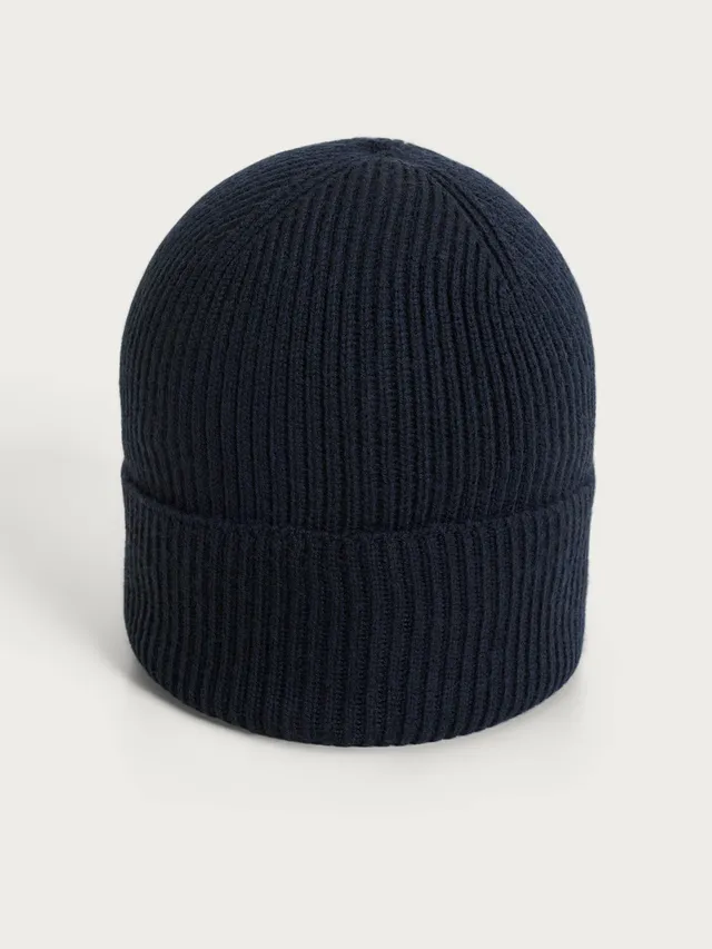 Ragno Merino Soft Berretto Costa Inglese Bleu lana