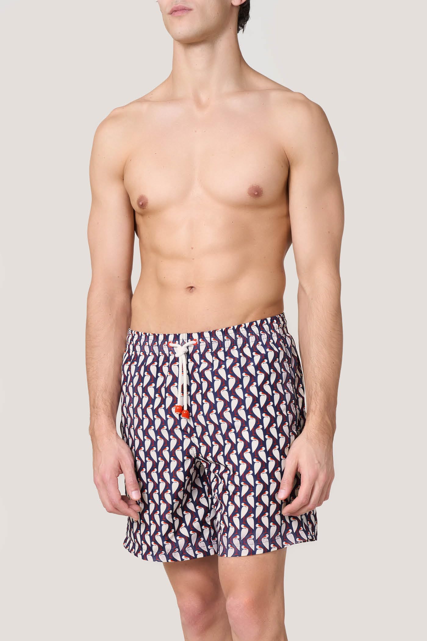 Goldenpoint Fantasia Airone Costume Mare Uomo Media Lunghezza
