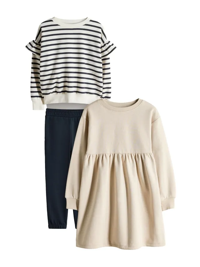 Next The Set completo bambina abito felpa confezione 3