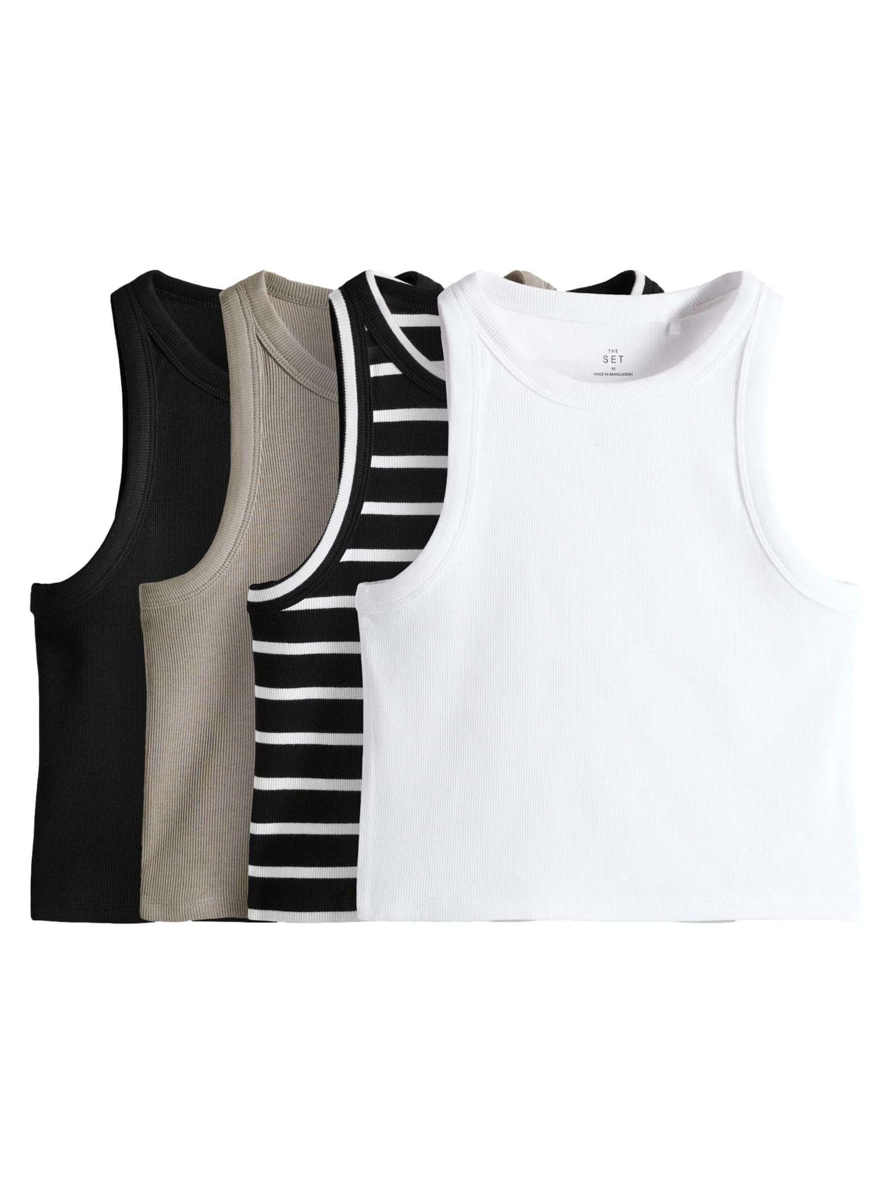 The Set canotte corte a coste 4 pezzi dorso vogatore