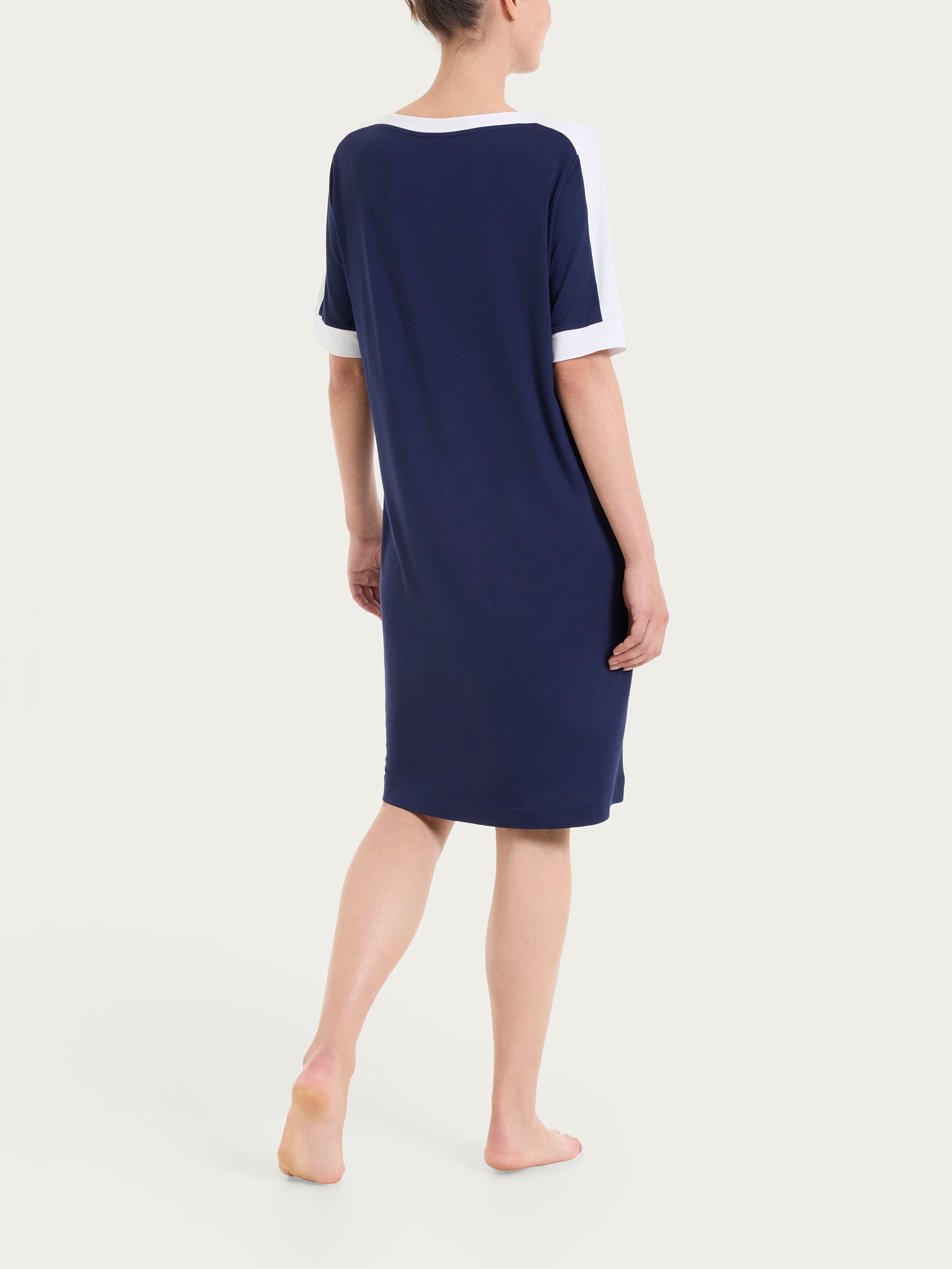 Ragno Viscosa Summer Abito Girocollo Blu jersey