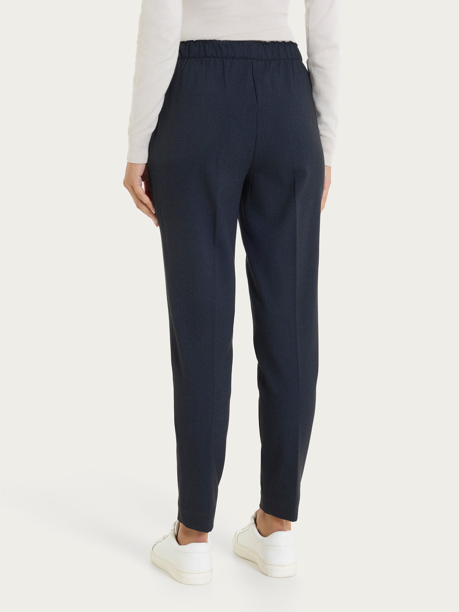 Ragno Flannel Twill Pantalone chino slim bleu mel