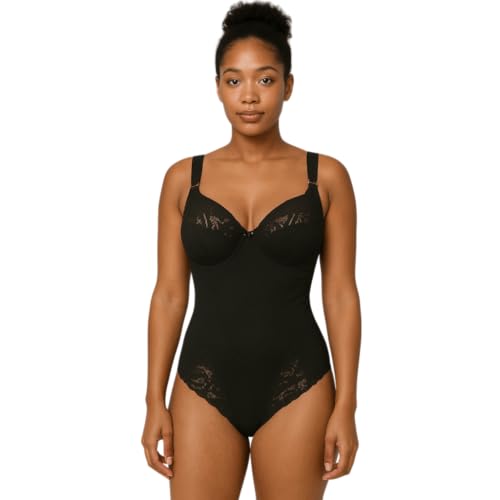 Lady C Morbida Eleganza Modellatore Pizzo Coppa B Nero Contenitivo