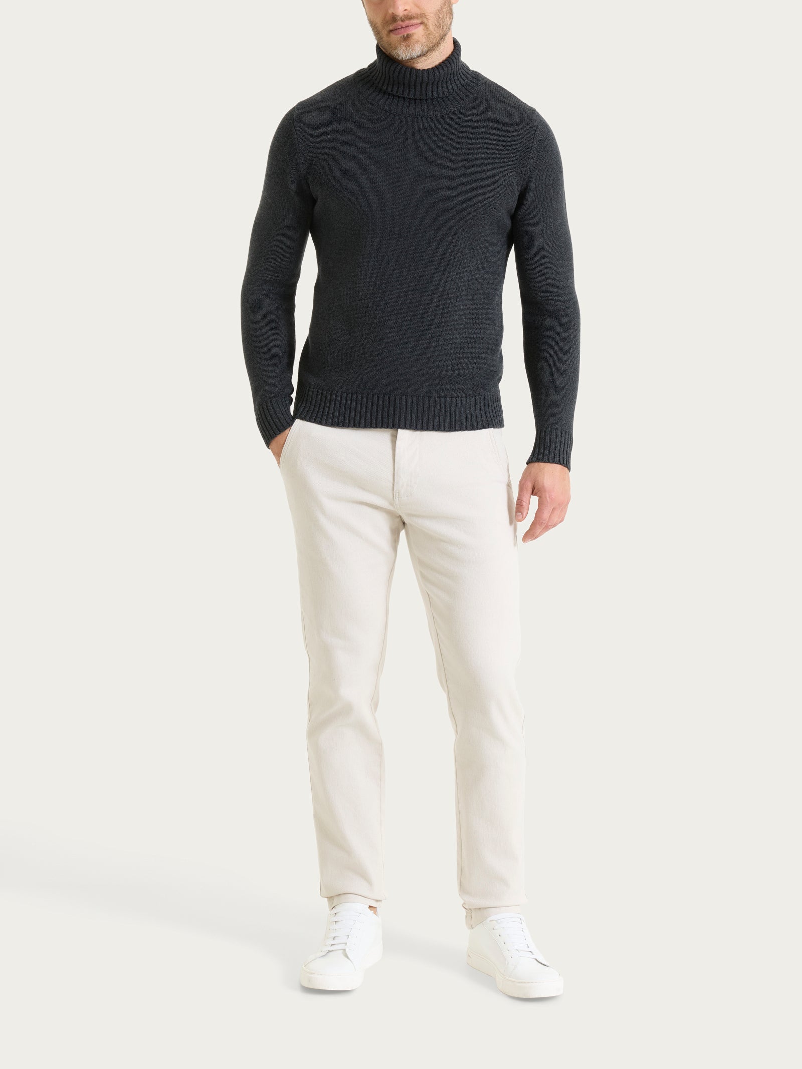 Ragno Winter Cotton lupetto uomo puro cotone Nero Mel.