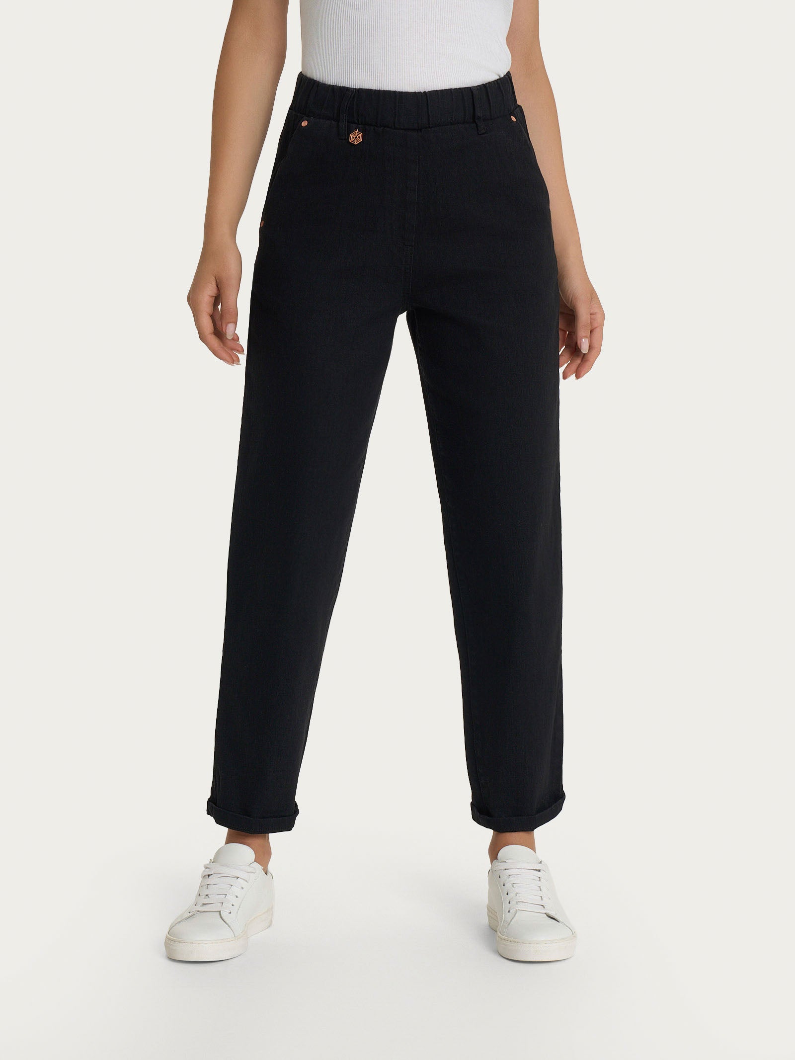 Ragno 4 Seasons Denim jeans carota nero comodo