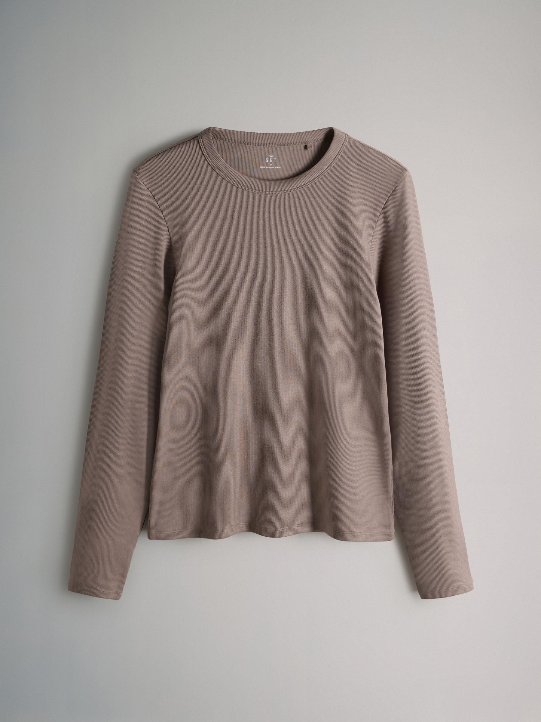 The Set magliette donna coste maniche lunghe confezione 4 pz