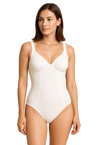 Lady C Body Cotone Senza Ferretto Bianco S morbido