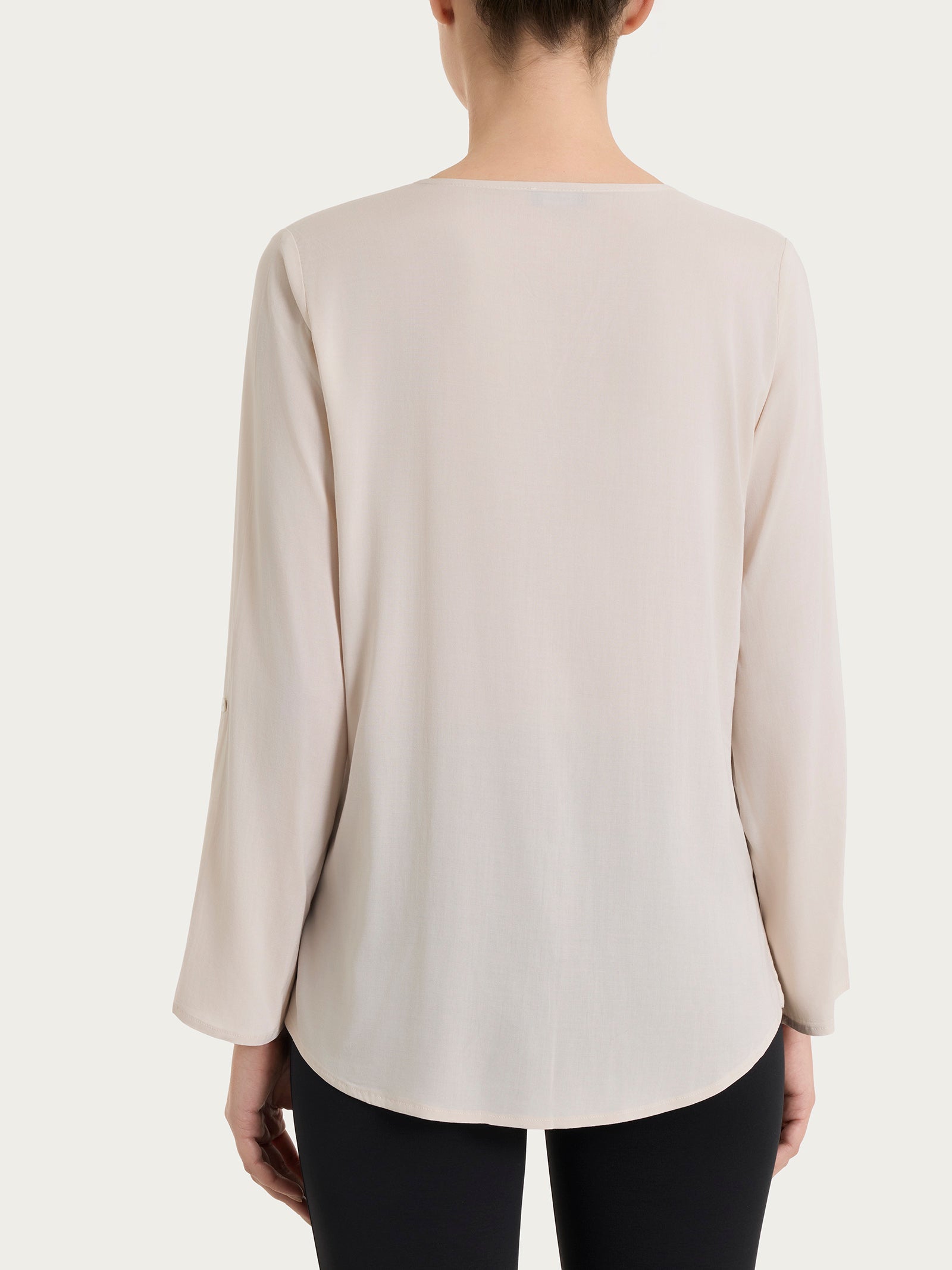 Ragno Voile Stretch camicia champignon manica risvoltabile