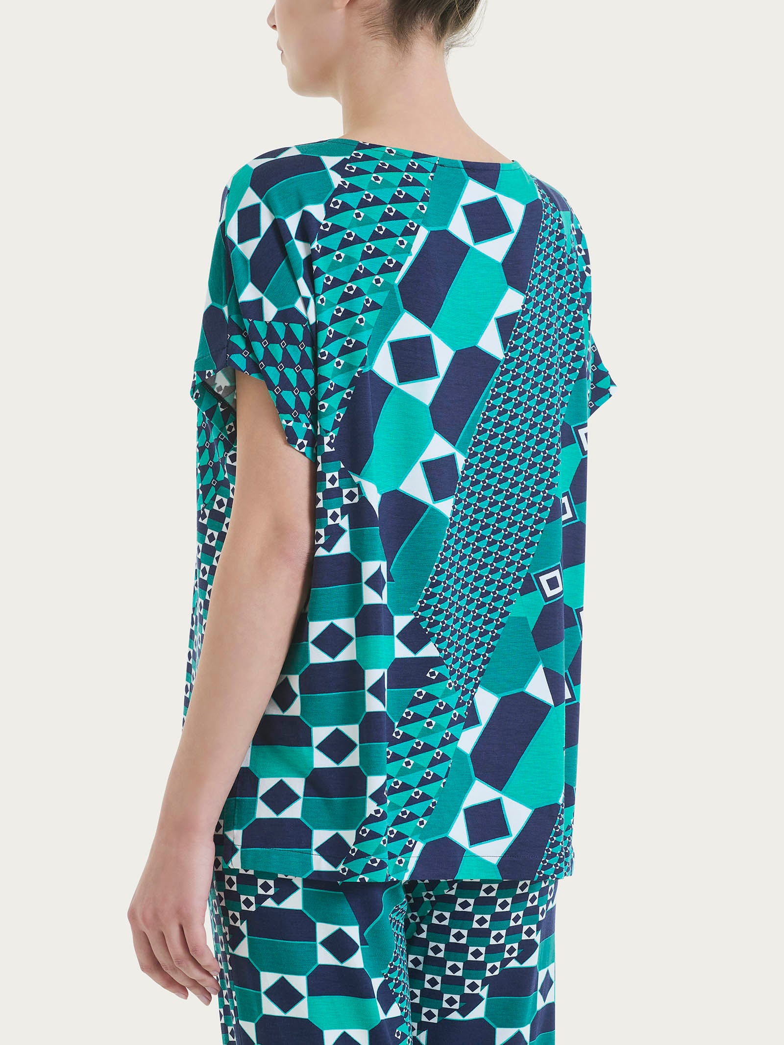 Ragno Viscosa Summer maxi t-shirt fant. bayou manica kimono