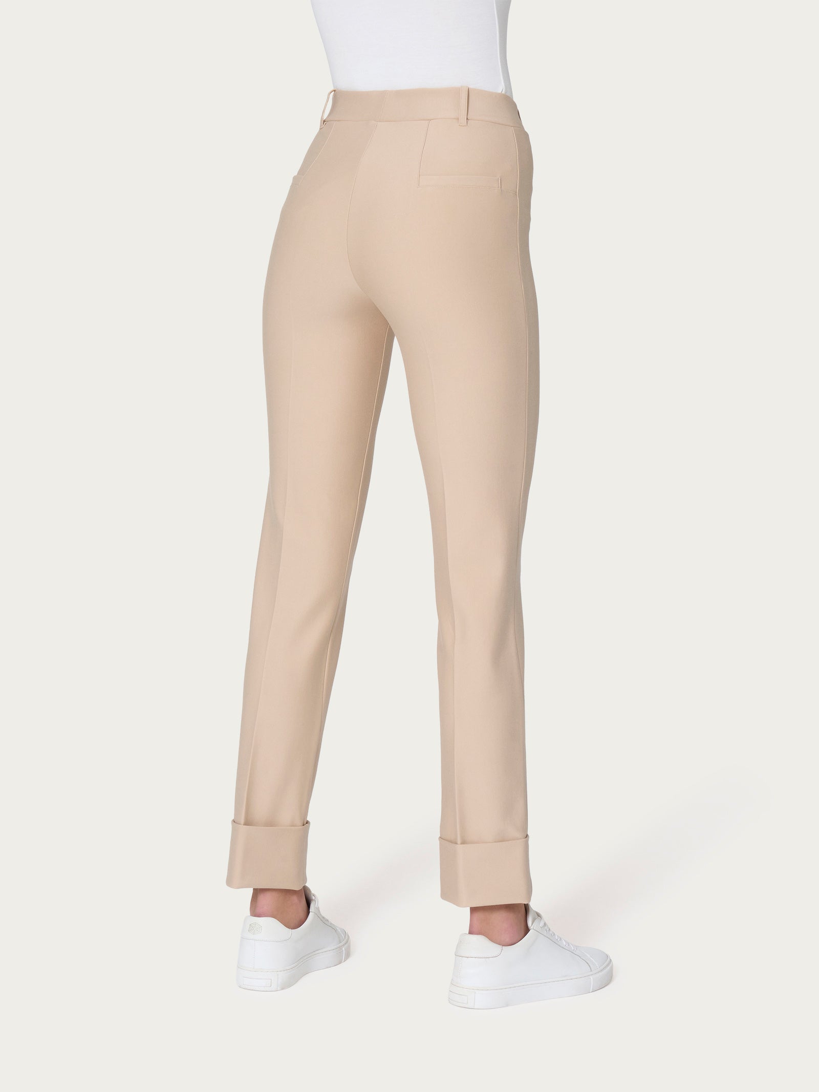 Ragno Compact pantalone slim dritto irish cream in viscosa
