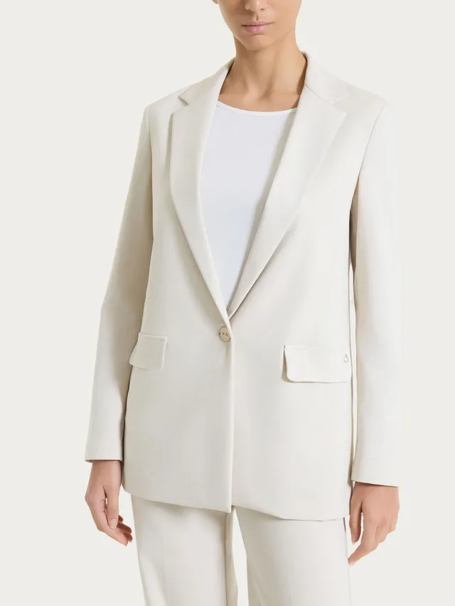Ragno Compact Light blazer monopetto beige Champignon