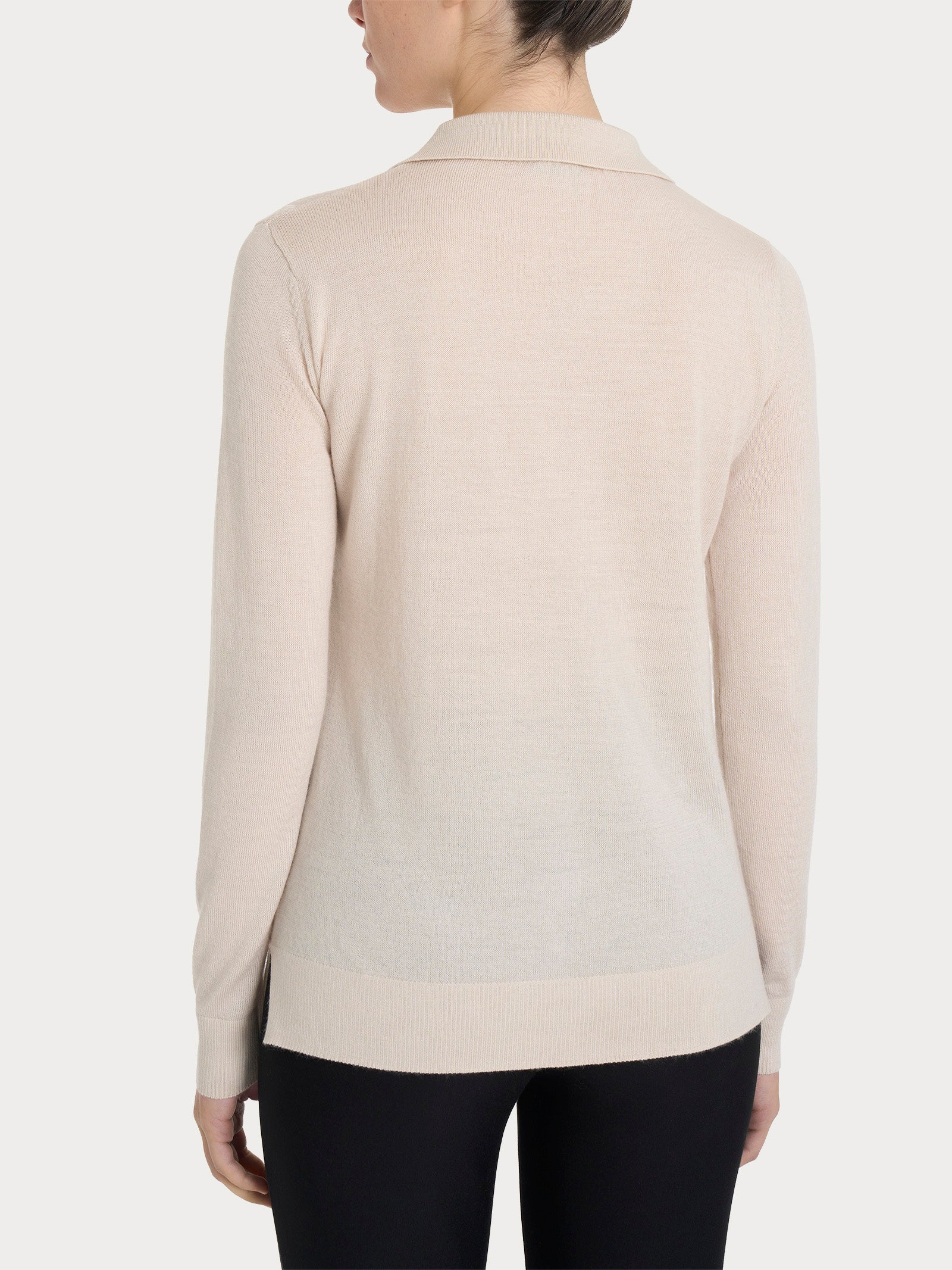 Ragno Merino Soft Polo maglia polo Champignon lana