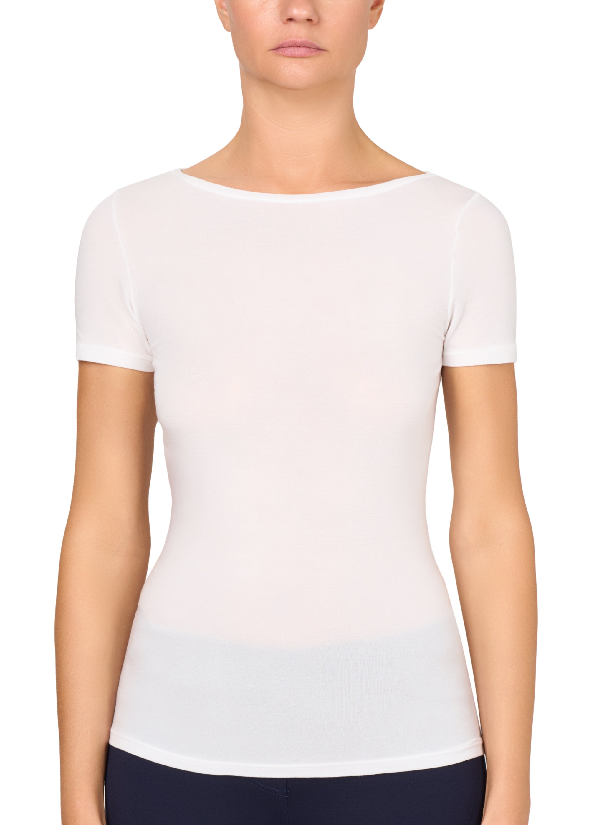 Philippe Matignon Leger t-shirt seta scollo barchetta taglia vera