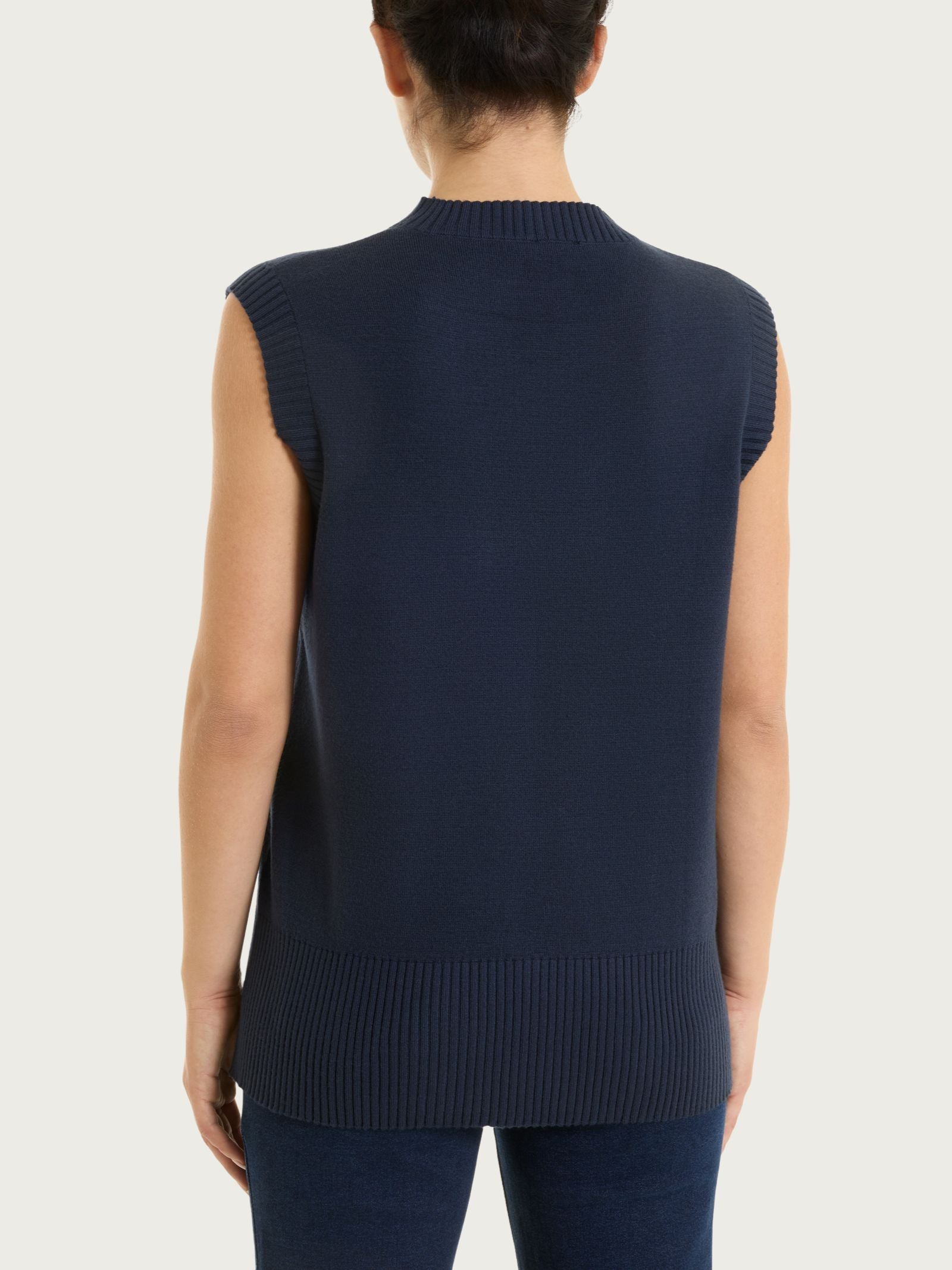 Ragno Super Soft Maglia Smanicata donna Bleu