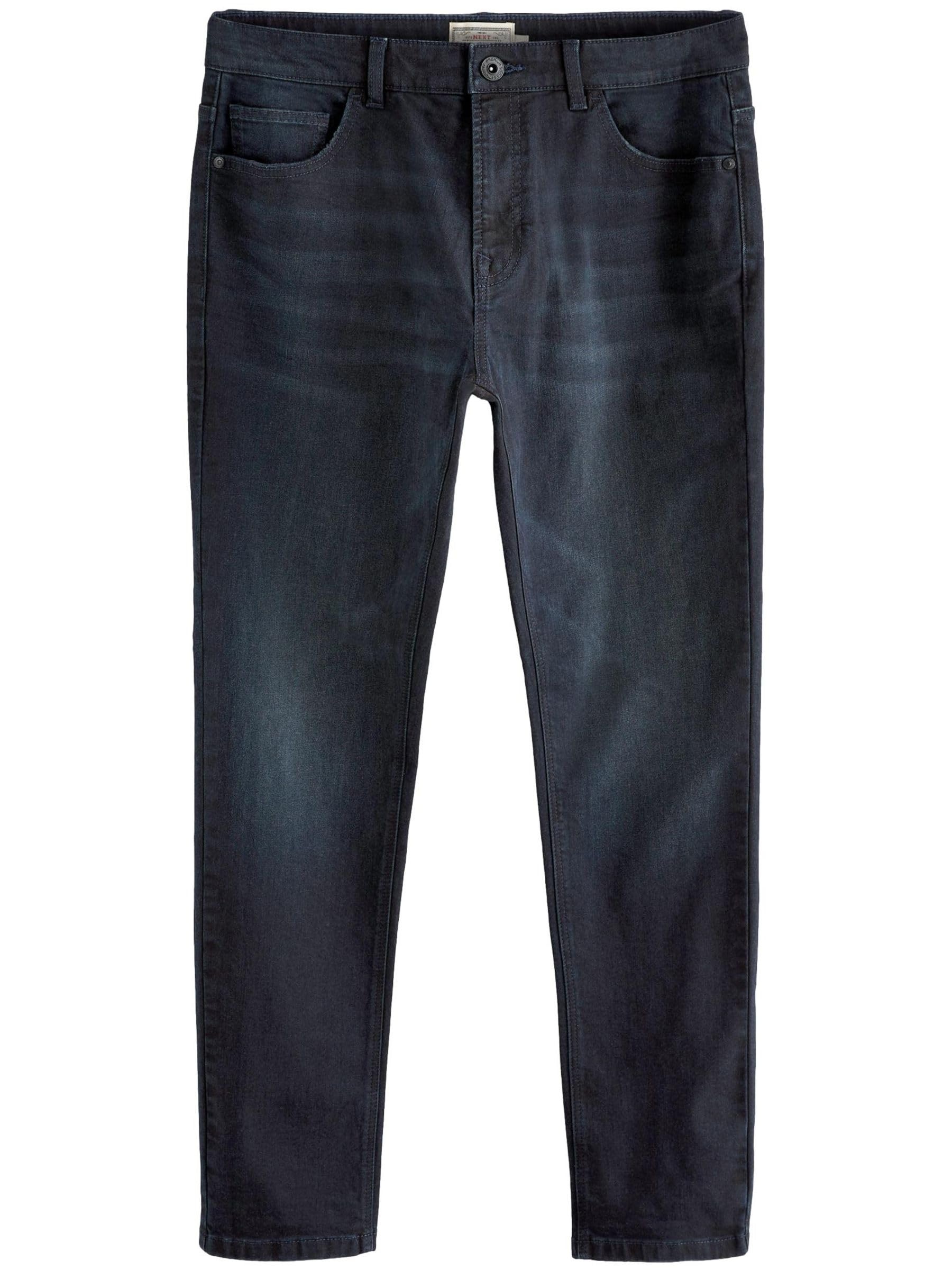 Next jeans skinny uomo elasticizzati misto cotone blu