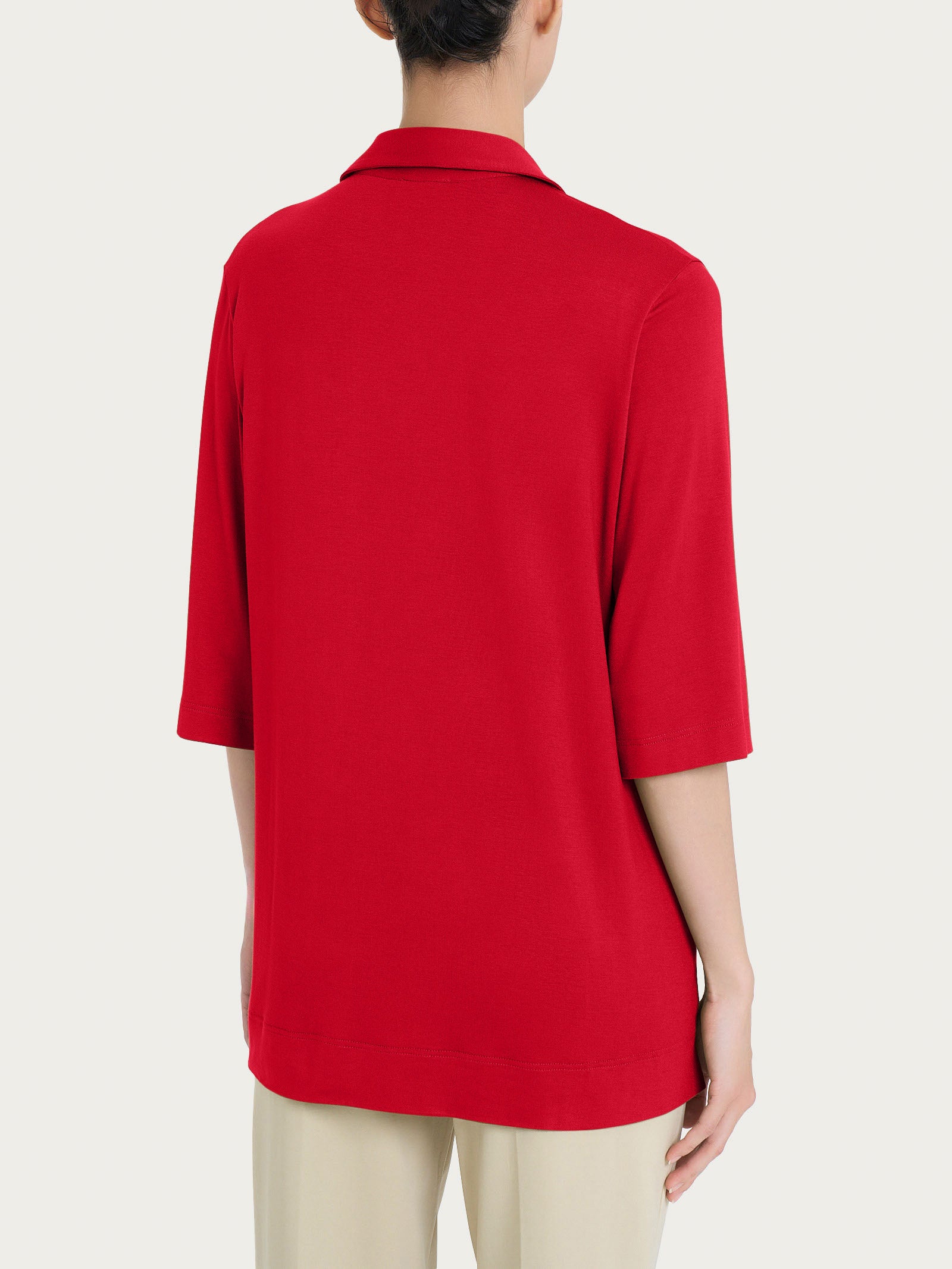 Ragno Viscosa Summer Polo maglietta donna Salsa manica 3/4