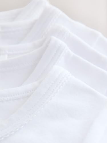 Next 5 Maglie a Maniche Lunghe Bimba 86-92 bianche