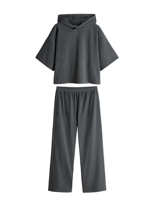 Next The Set tuta donna cappuccio coste jogging
