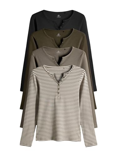 Geo Next The Set Maglia Serafino Donna 4 Pezzi Maniche Lunghe