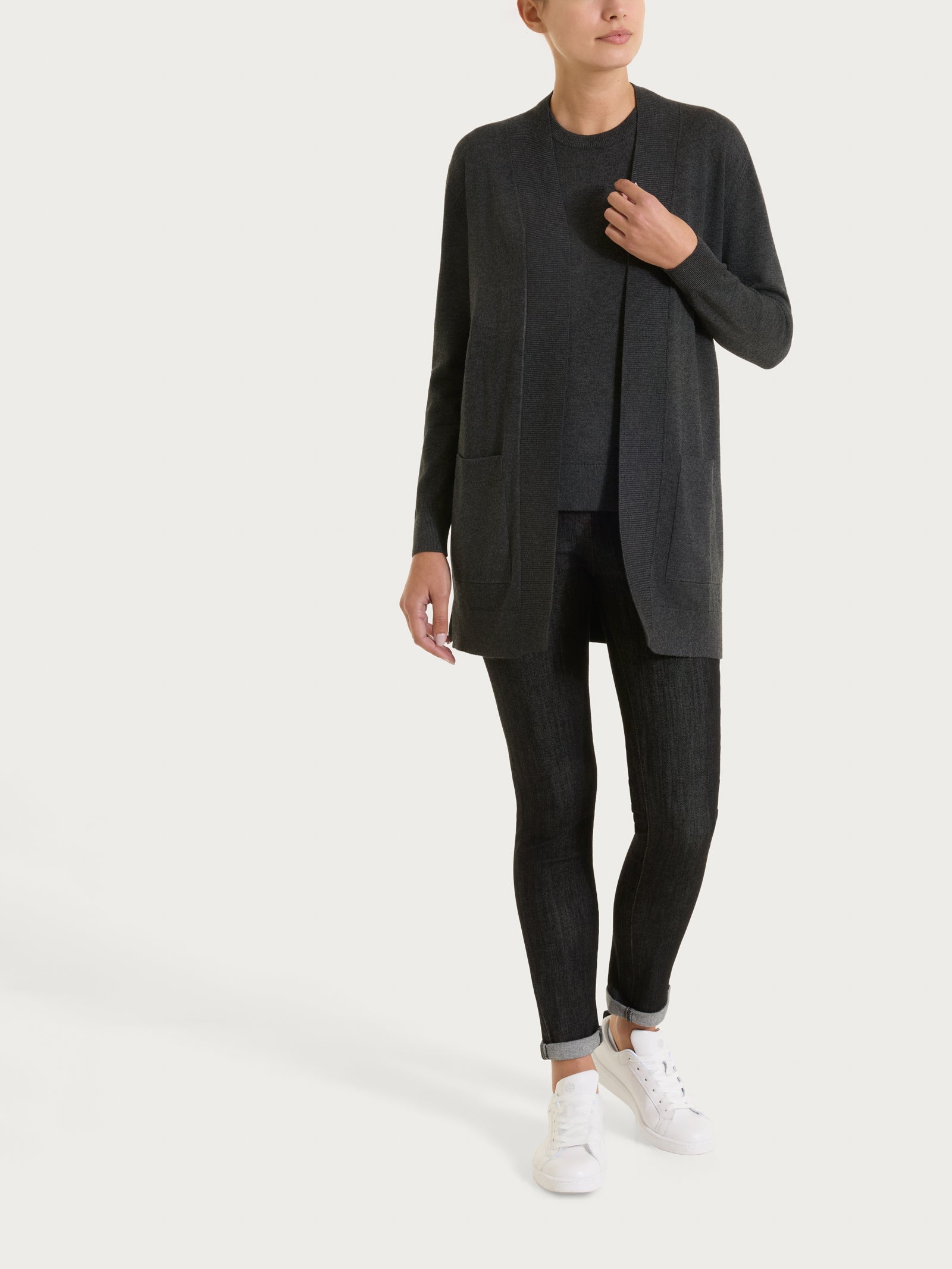 Ragno Four Seasons Cardigan lungo Orchid Petal