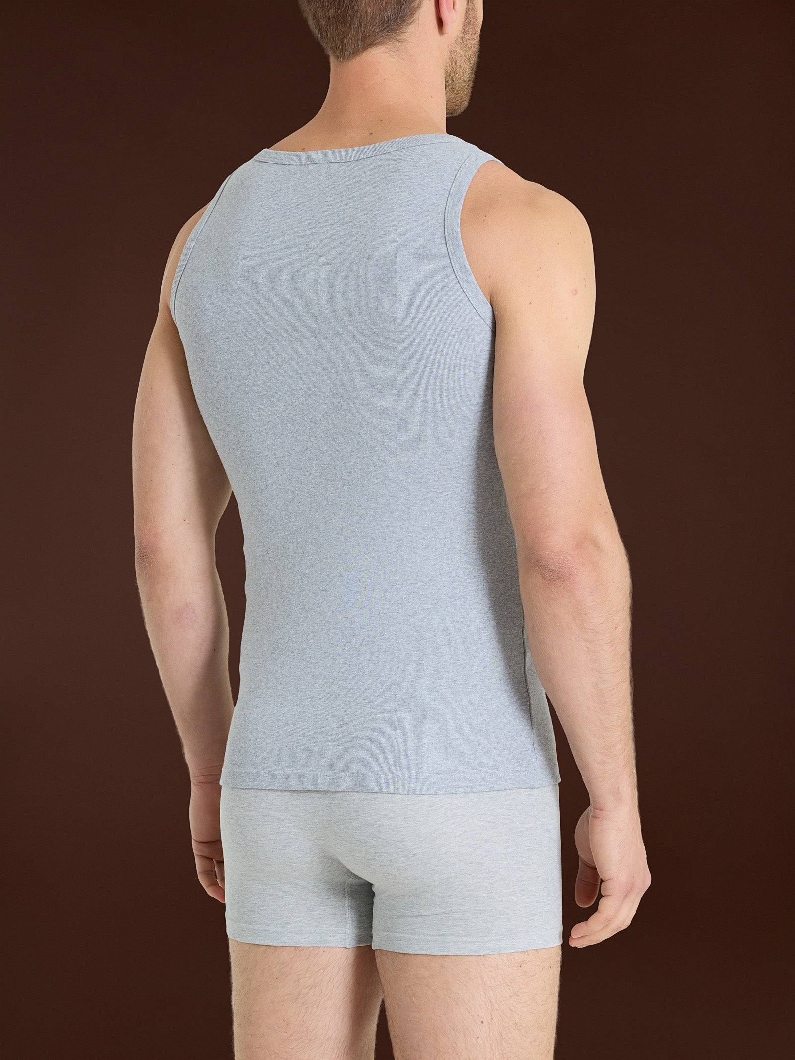 Ragno Thermo Cotton canottiera uomo argento mel spalla larga