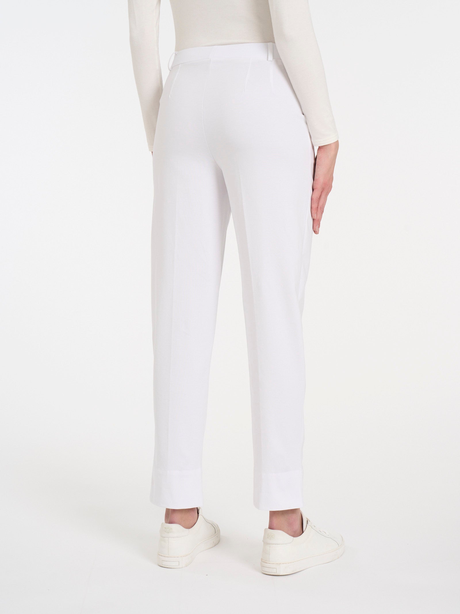 Ragno Compact Light Pantalone Carota Bianco Donna Elastico