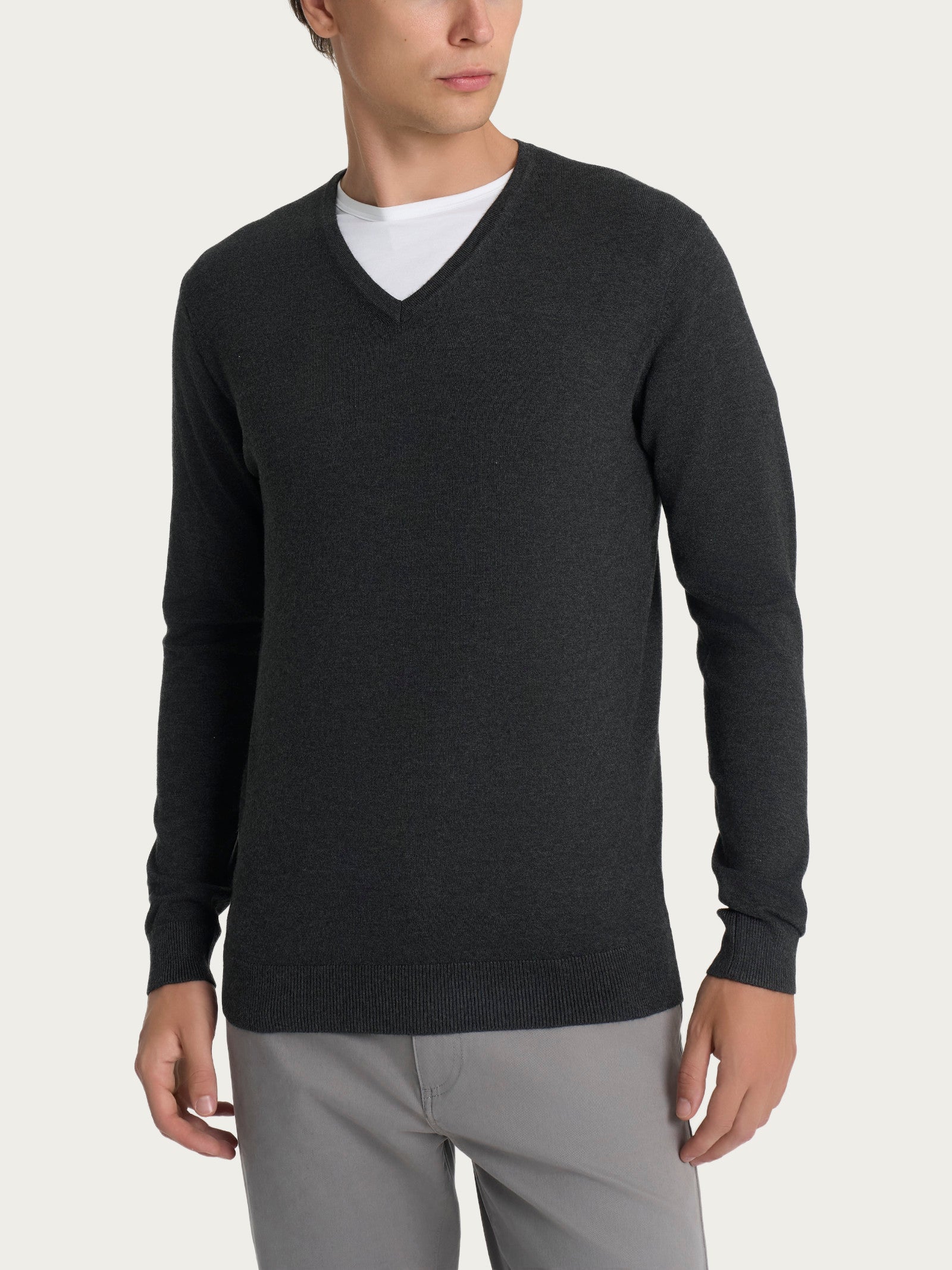 Ragno Four Seasons maglia uomo antracite scollo a V